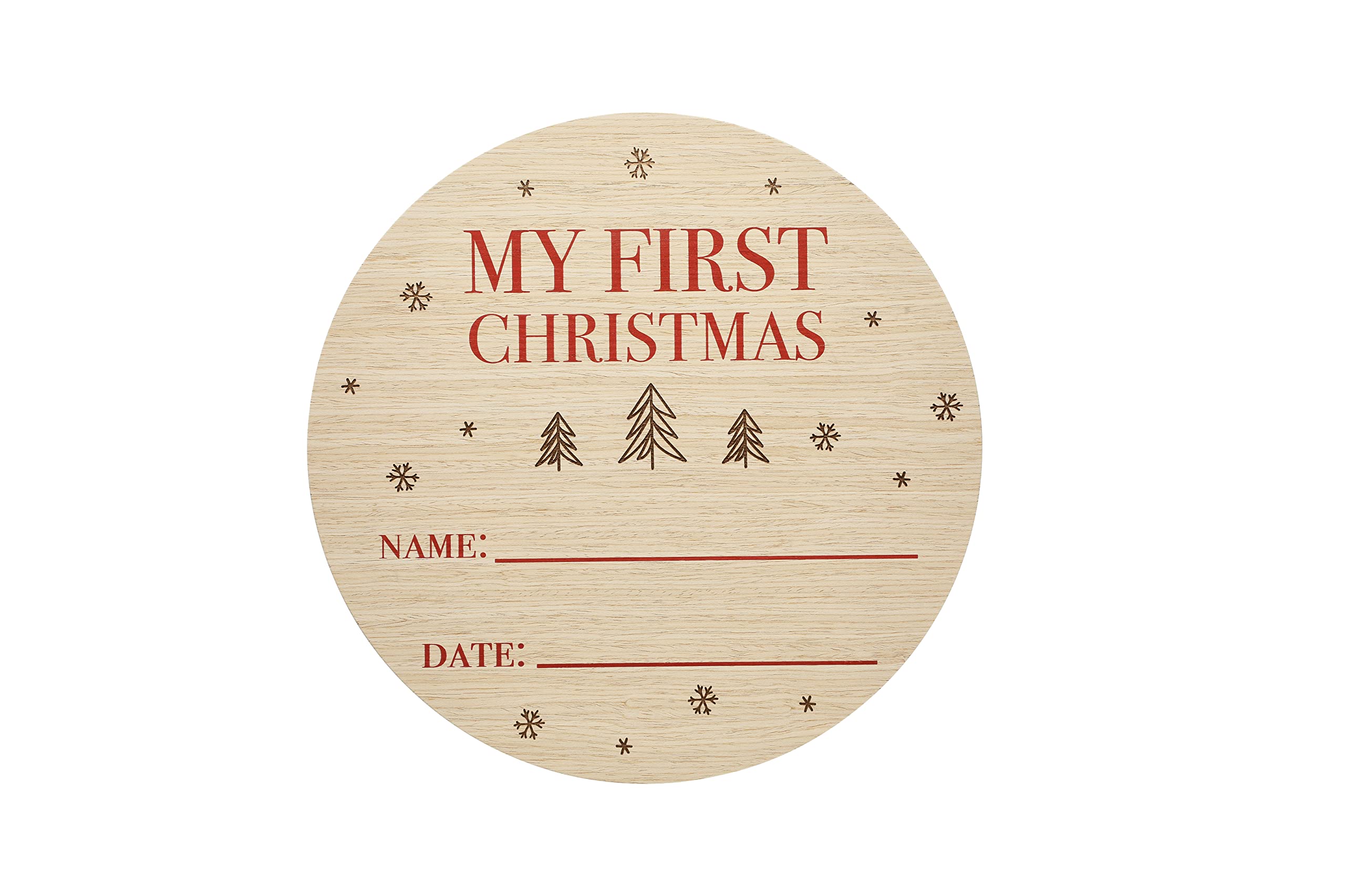 Pearhead My First Christmas Photo Prop, Baby's First Holiday Sign, Family Traditions, Girl or Boy Gift, First Picture Ideas, Capture a Memento for Newborn’s Memory Book