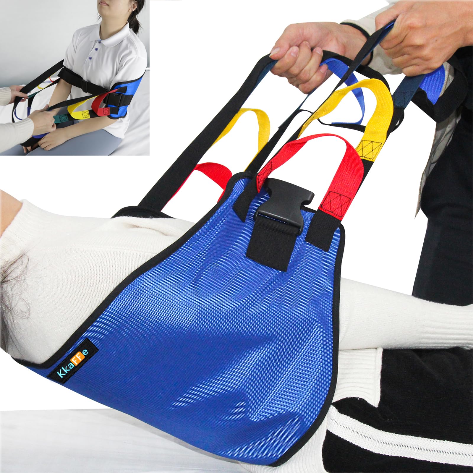 Transfer Sling,Transfer Belt for Elderly & disabled,Gait Belts for Seniors,Heavy Duty Patient Safety Belt,Mobility Standing&Lifting Aid for Disabled,Injured,Elderly,Safely Move from Bed and Wheelchair — Amazon image 12