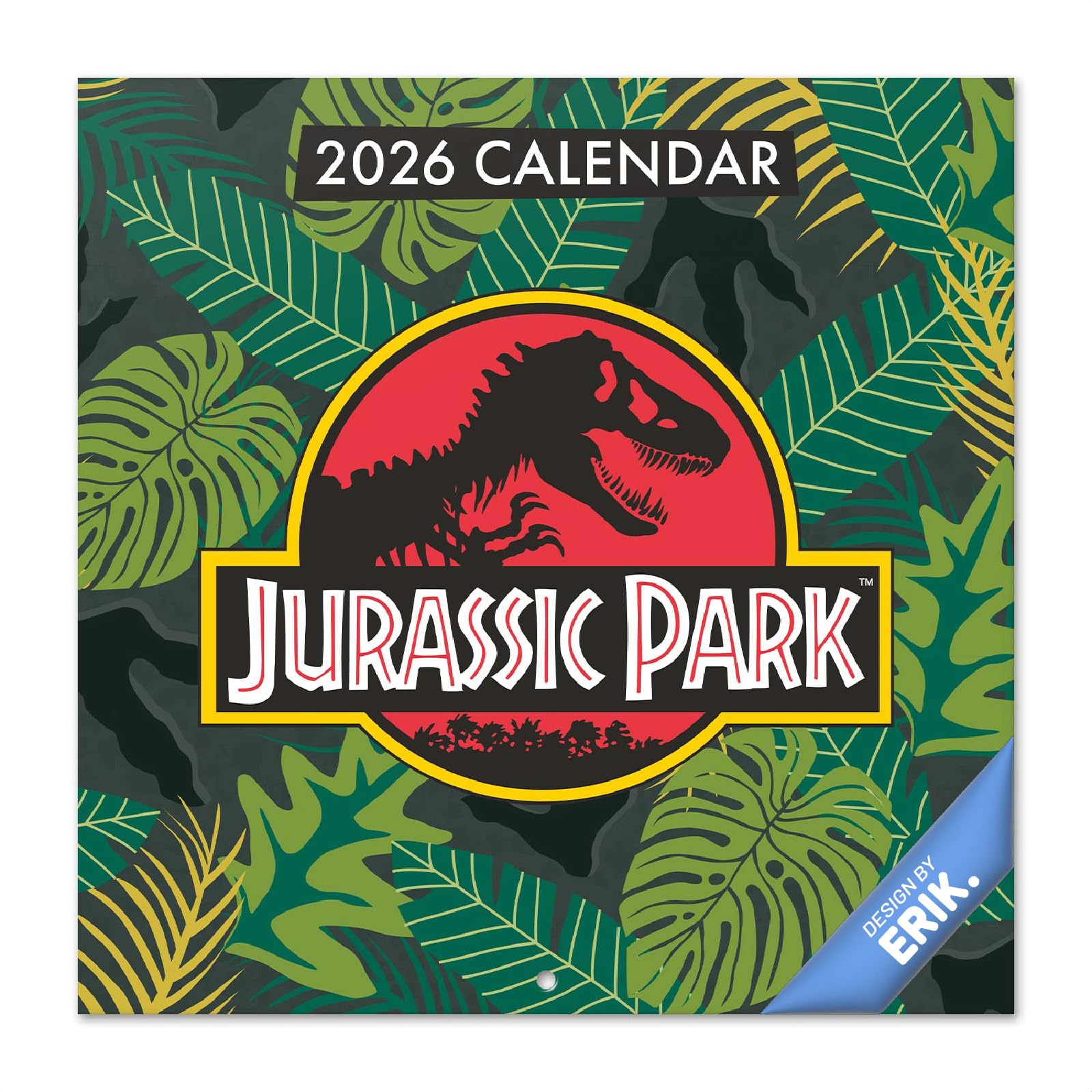 Grupo Erik Wall Calendar 2026 - Jurassic Park Calendar 2026 | Square 30 x 30 cm - 12 x 12 inches Wall Planner, Family Planner Month To View | Jurassic Park Gifts For Friends
