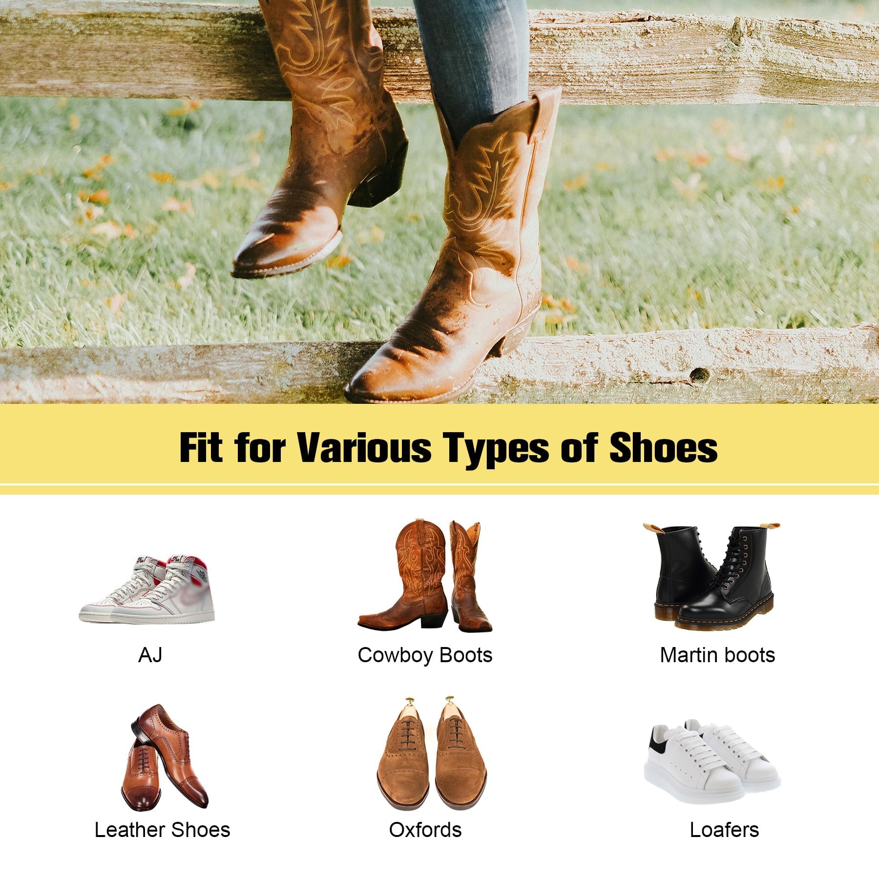 Estiradores de botas para botas de vaquero, zapatos de cuero, estirador de zapatos para hombres y mujeres, expansor de zapatos