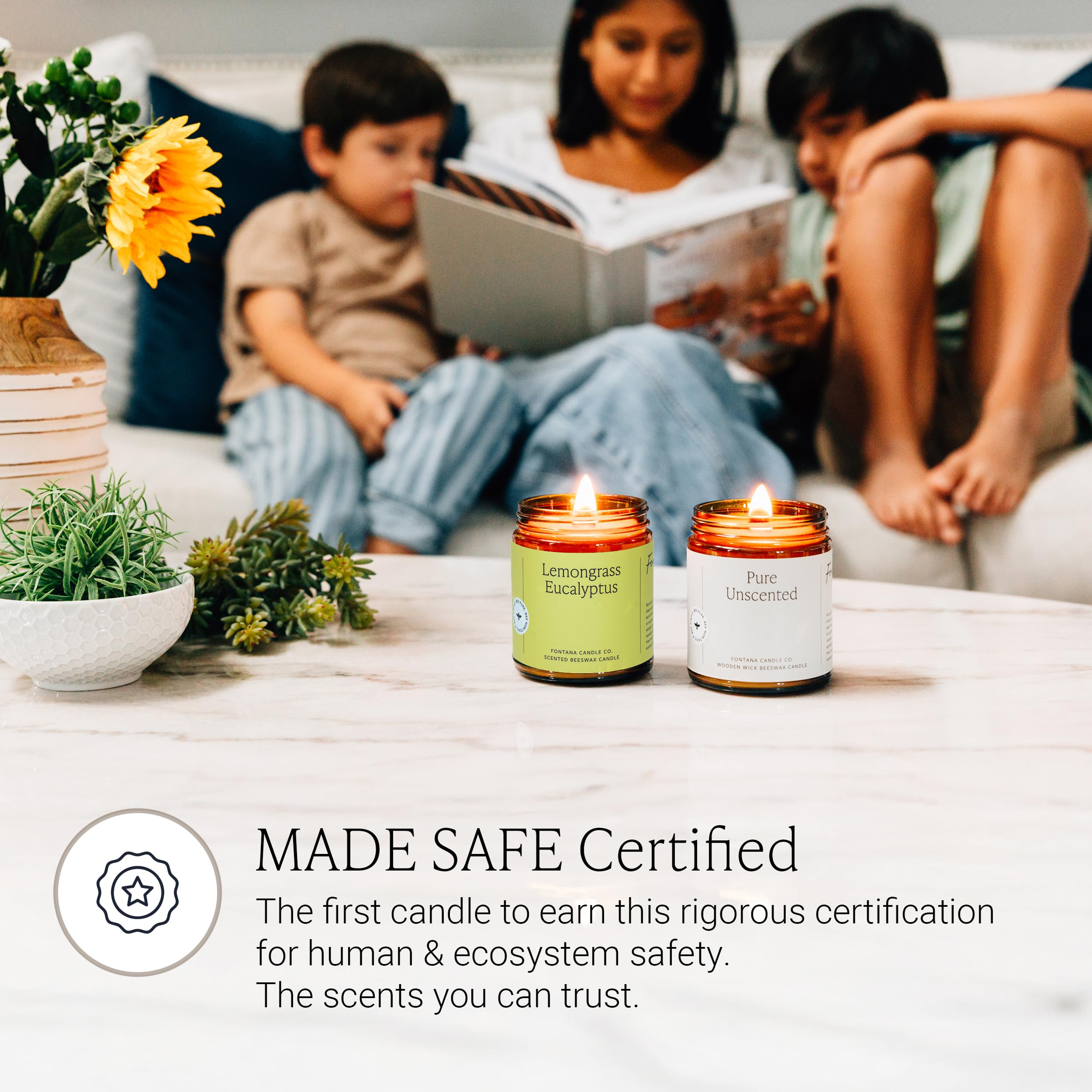 Best Fontana Candles for a Cleaner Burn in 2026 1 FONTANA CANDLE CO. Fontana Candle Co Wood Wick Beeswax Candle, Lemongrass Eucaly — product photo