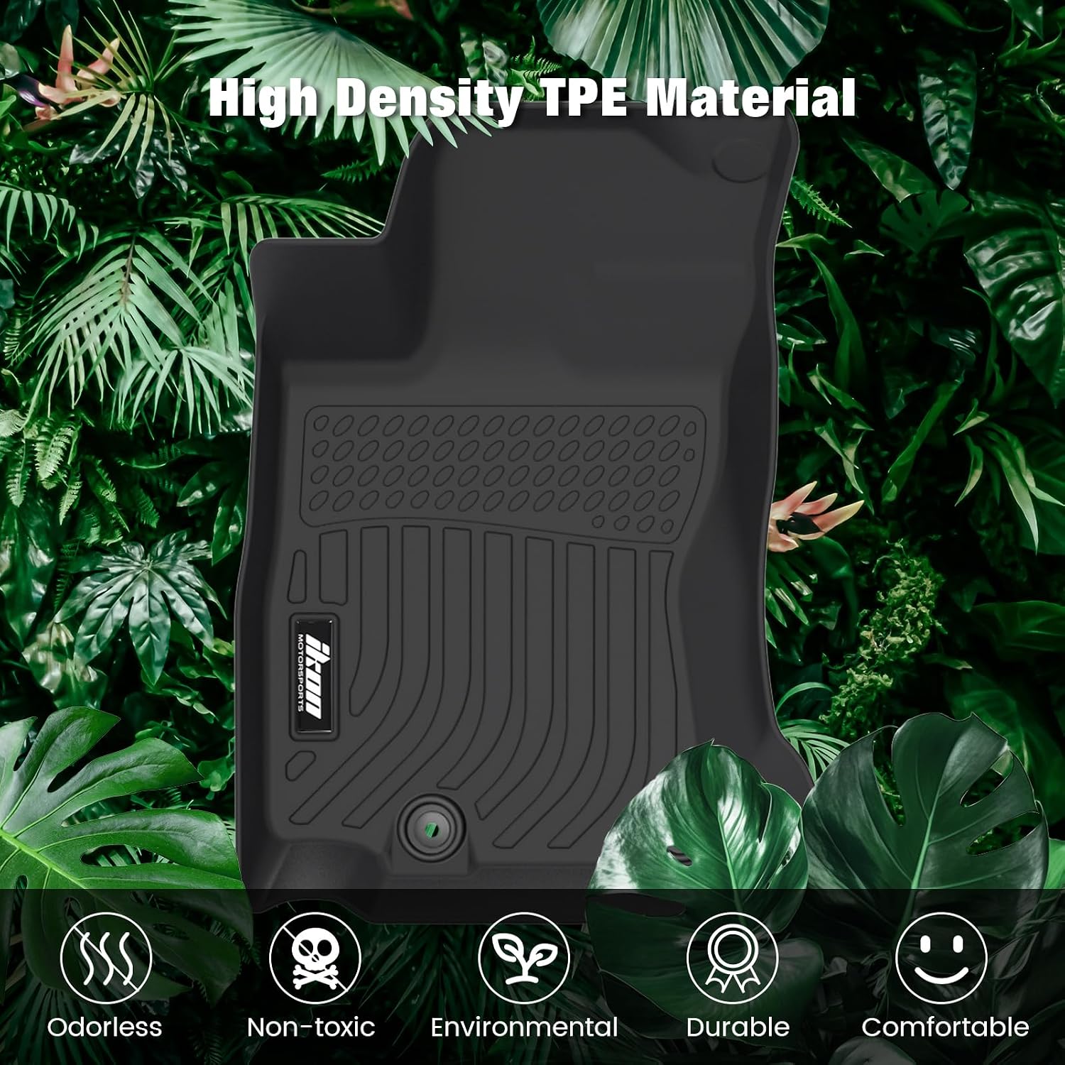 FREEMOTOR802 Compatible with 2020-2025 Subaru Outback & Legacy Floor Mats, 3D Molded Custom Carpets 1st 2nd Row Front Rear Protection 3PC Pad Black TPE All Weather Liner Protector