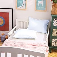 Vista 5 de NTBAY - Fundas de almohada de algodón egipcio para niños pequeños - Juego de 2 - Fundas de almohada para viajes - Fundas de 13x18 pulgadas de 500