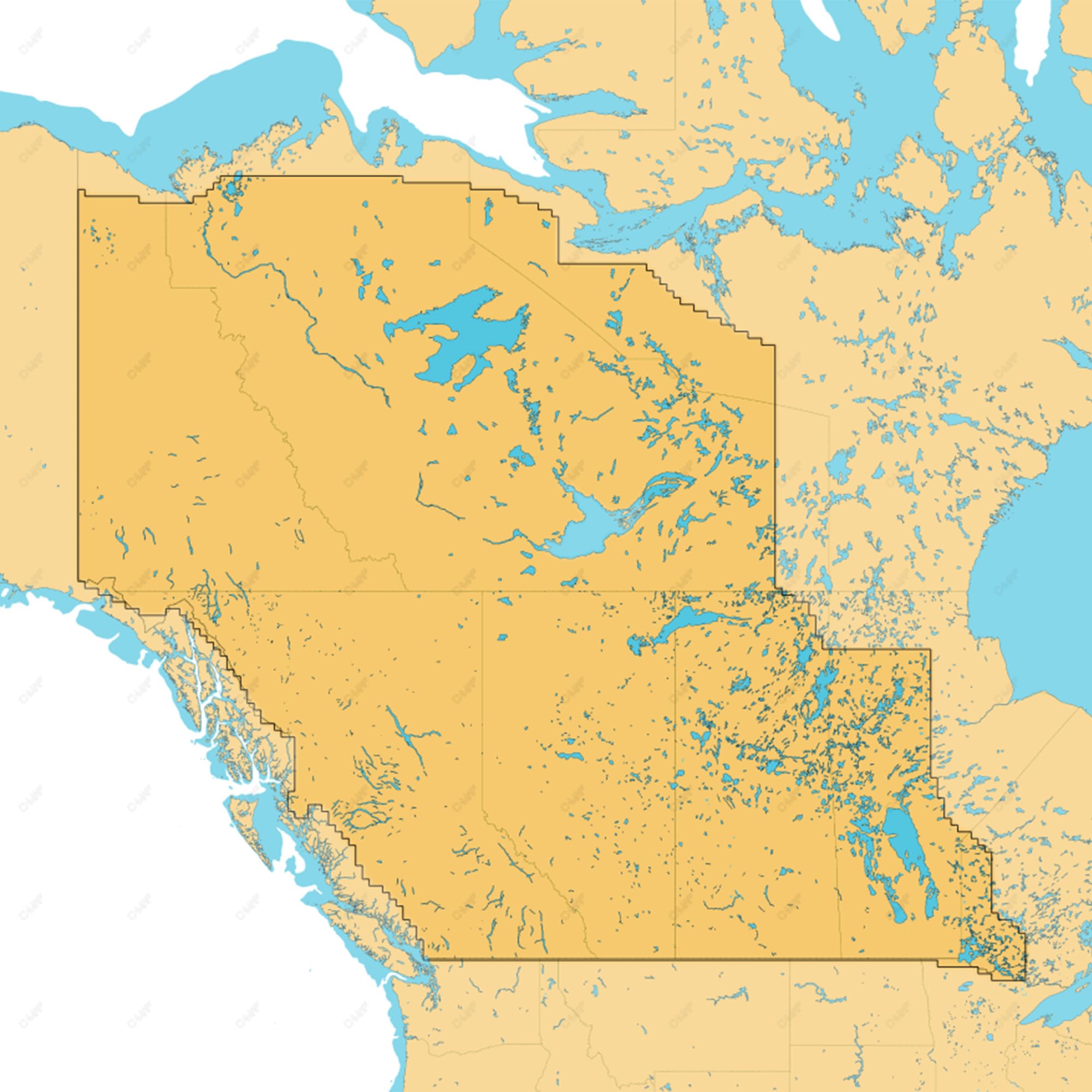 C-MAP M-NA-T-218-R-MS Reveal™ X - Canada Lakes, West Marine Mapping Chart Card