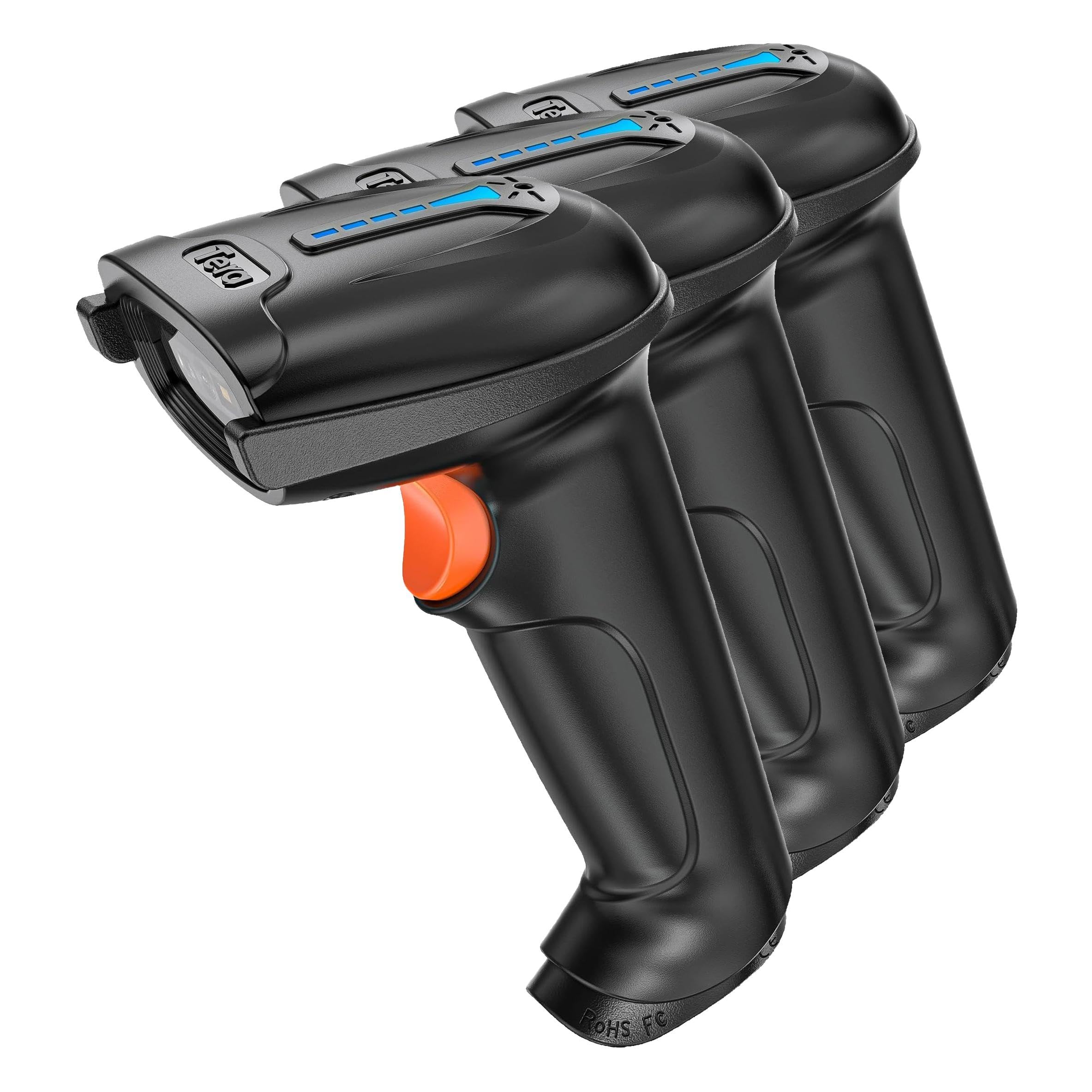 Tera Barcode Scanner 1D 2D QR Wireless Kabellos 2,4 GHz + Wired USB 2,0 Kabelgebunden Handscanner Barcodelesegerät 5 Mil Auflösung 100m Reichweite, Bildschirm-Scannen Unterstützt, D5100