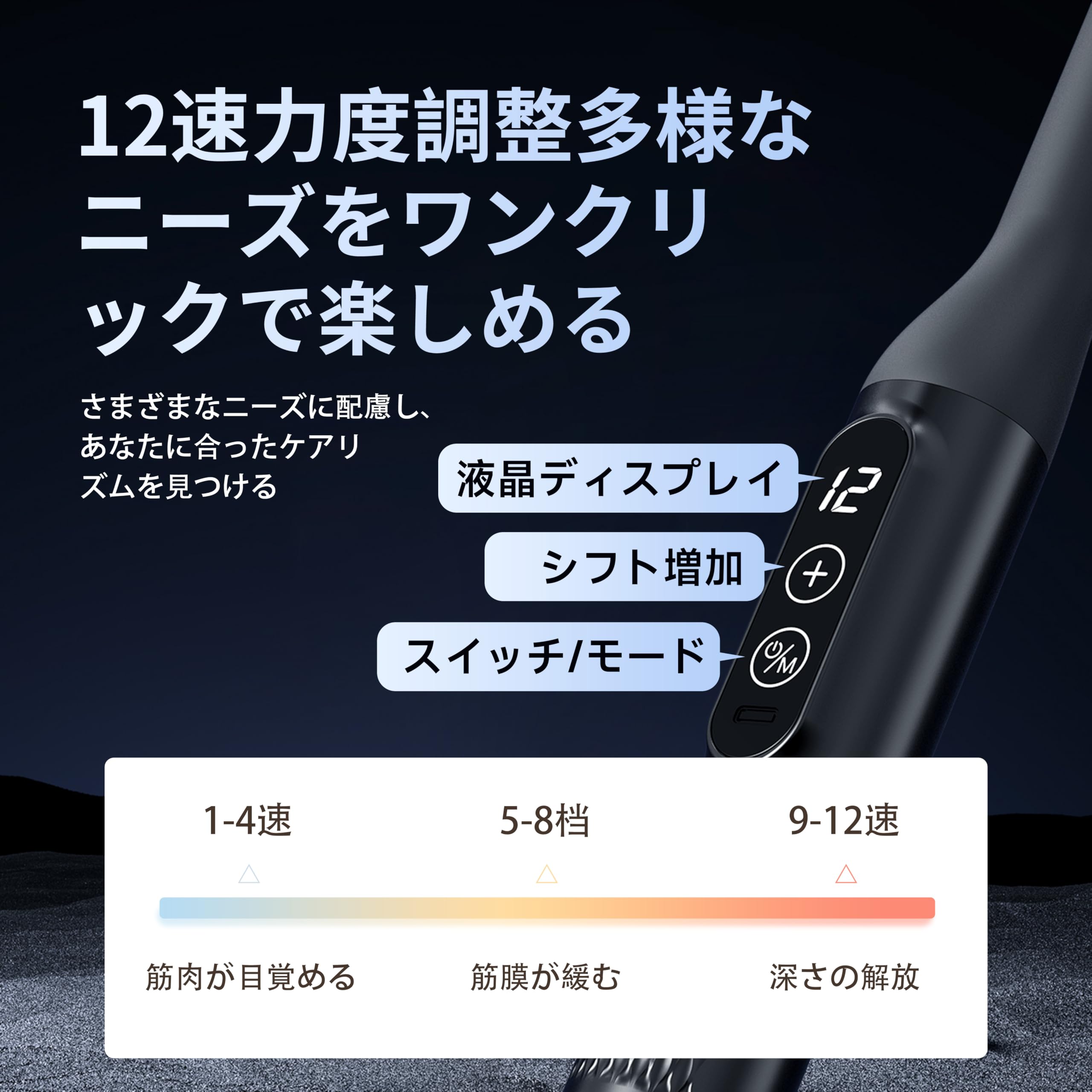 Amazon | Frecon 筋膜リリースガン ハンディガン 静音 强力 5種類の