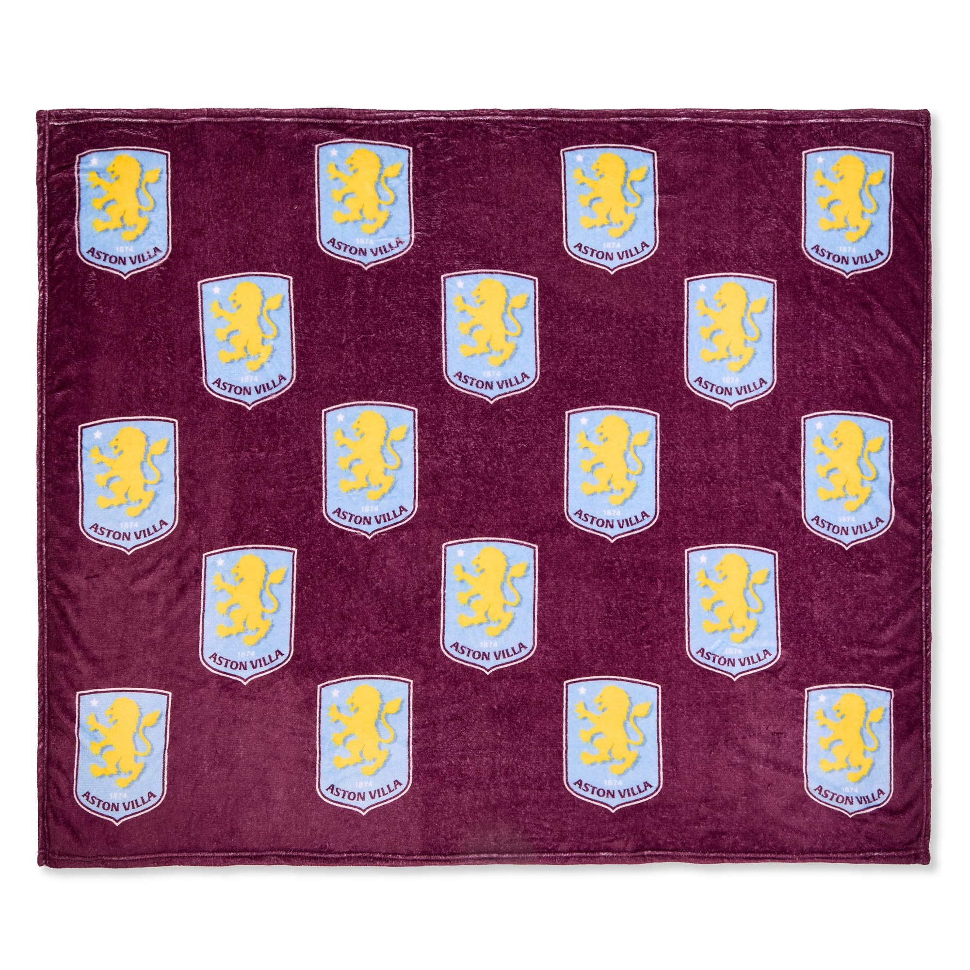 Aston Villa FC Fleece Blanket - 150 x 125 cm - Official Merchandise For the Premier League Football Club