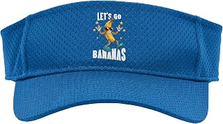 Bananas Funny Banana Meme Let Go Banana Rocker Bananas Sport Sun Visor, Youth, One Size, Royal Blue