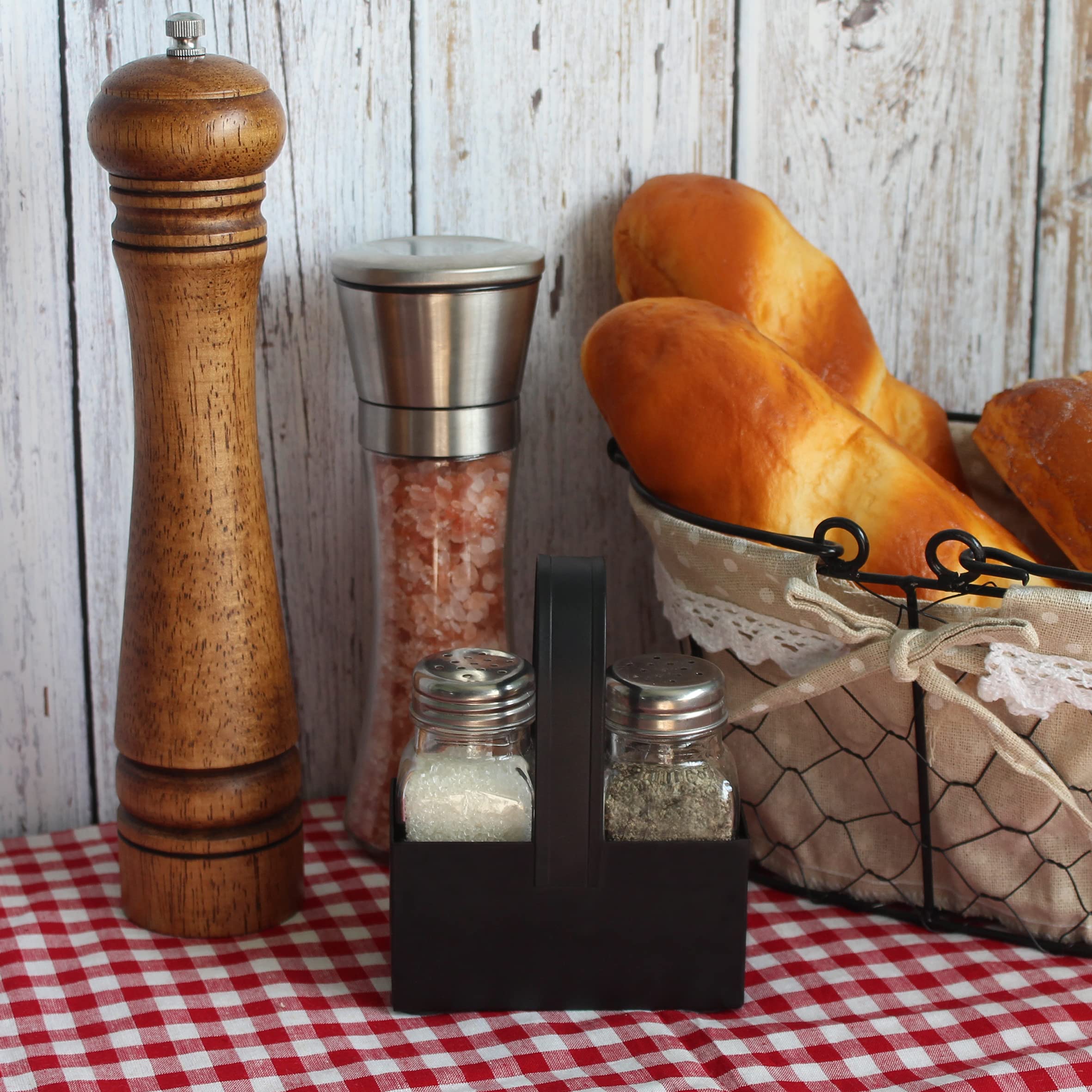 Farmhouse Salt & Pepper Shakers Set -4 Farmhouse Salt & Pepper Shakers Set -4