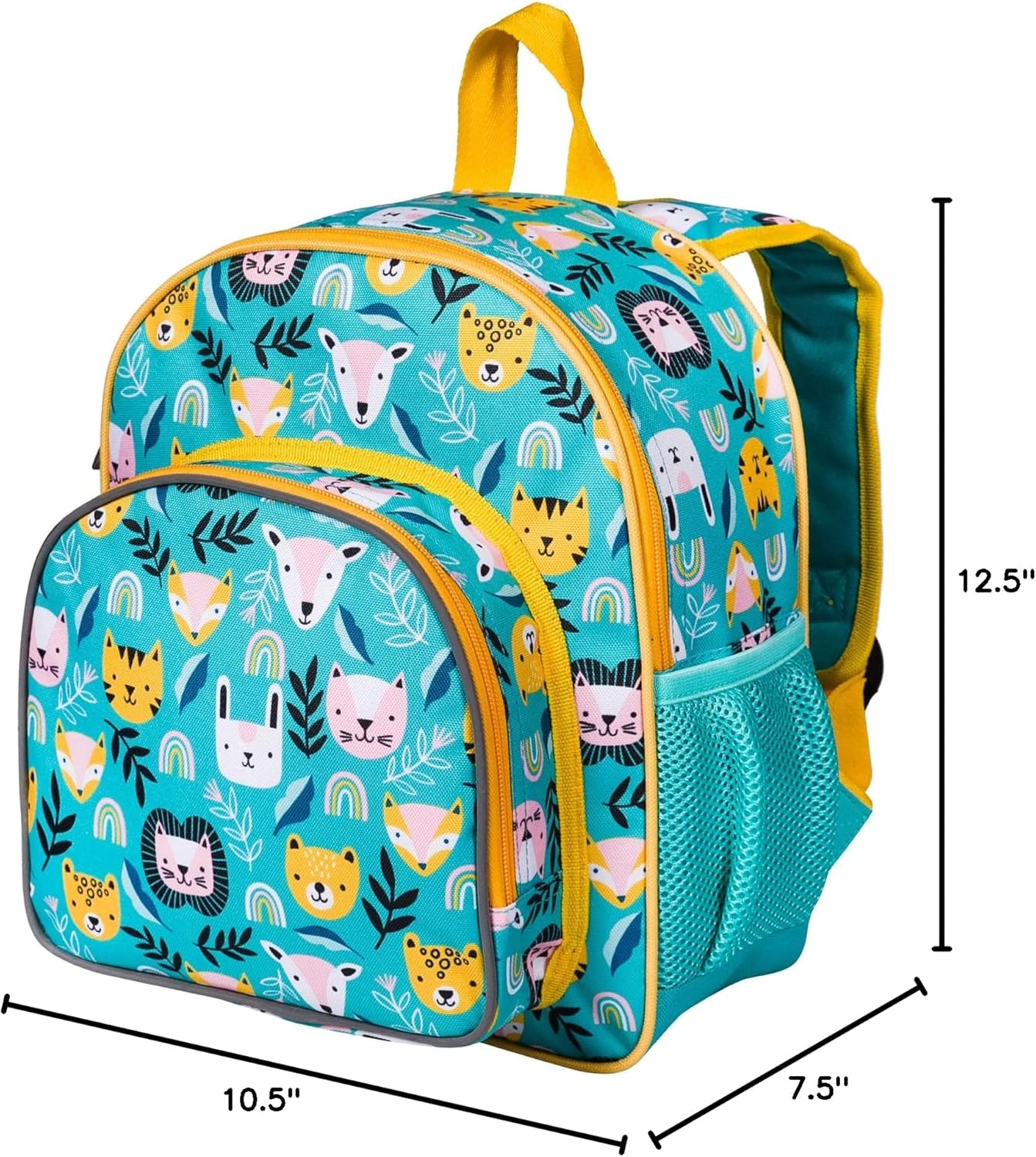 Wildkin 12-inch Kids Backpack – Padded, Adjustable, Ideal for Daycare & Travel - Party Animals - Image 9