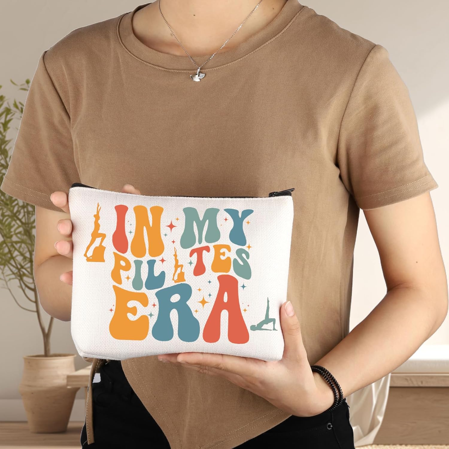 G2TUP Pilates Makeup Bag Pilates Lover Gifts Pilates Yoga Gifts Pilates Teacher Gifts Pilates Instructor Zipper Bag (My Pilates) - Image 5