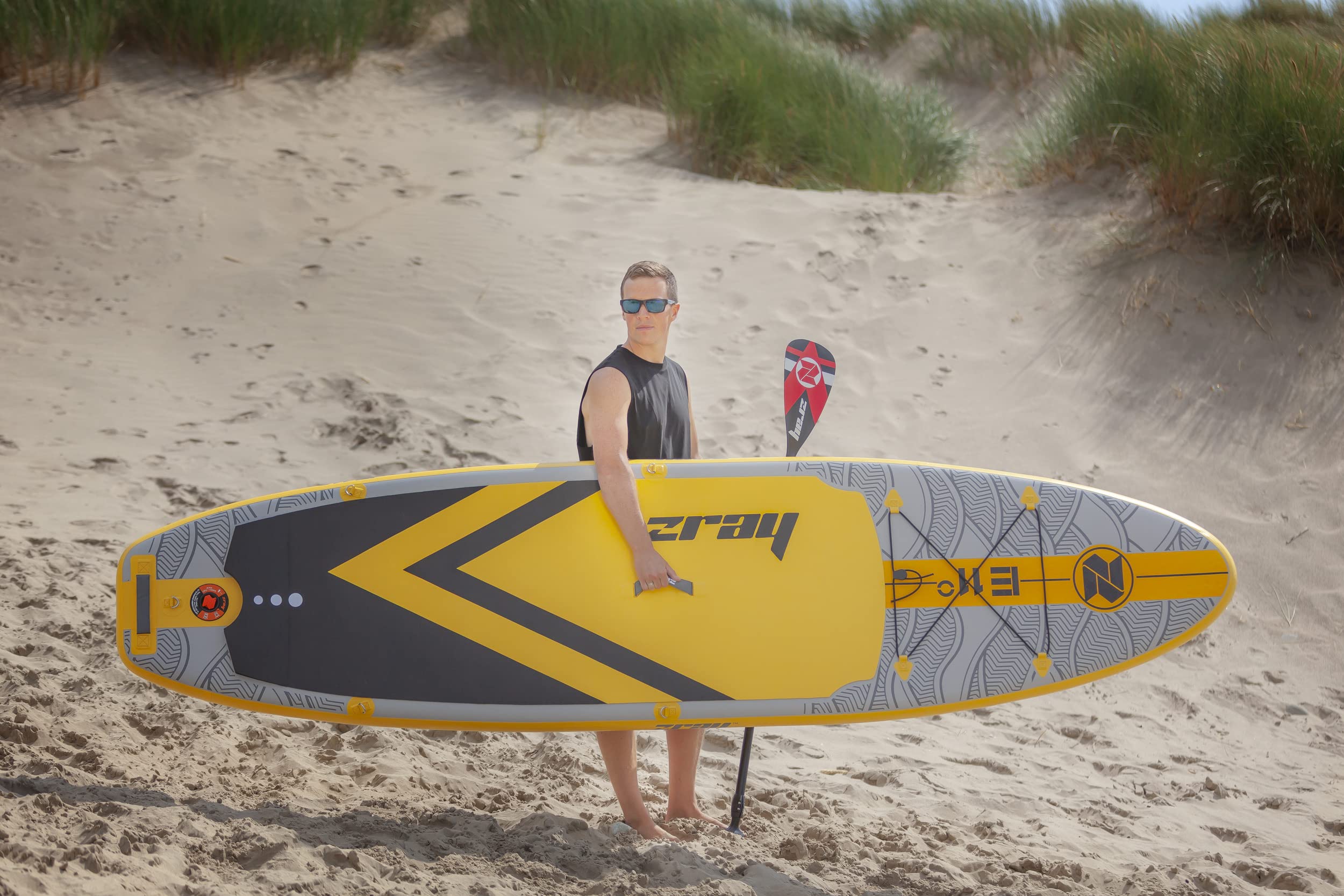 ZRAY - PB-ZE11B-K - Pack Kayak : siège + pagaie Double - Zray Sup Evasion 11' - Sup Paddle Gonflable - Dropstitch - Charge Max 120kg - Volume 246 l - Dimensions 330 x 81 x 13 cm