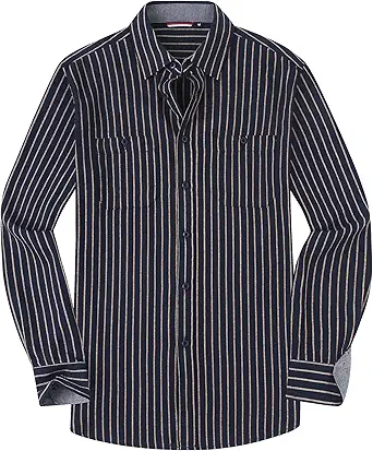 Alex Vando Mens Button Down Shirts Regular Fit Long Sleeve Casual Plaid Flannel Shirt