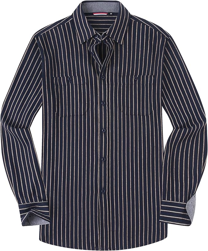 Alex Vando Mens Button Down Shirts Regular Fit Long Sleeve Casual Plaid Flannel Shirt