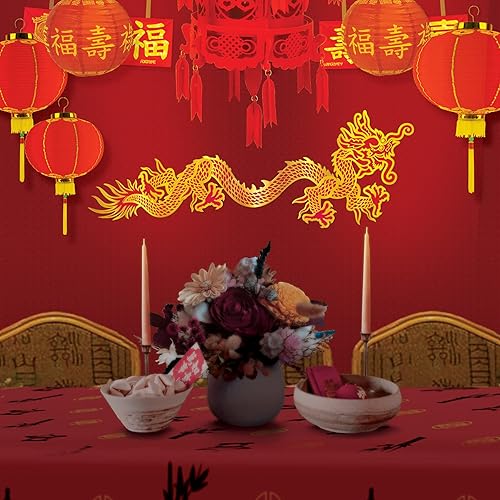 Miniatura 2 de Beistle 54562 Faroles de papel asiáticos, 9-12 pulgadas, rojoamarillo