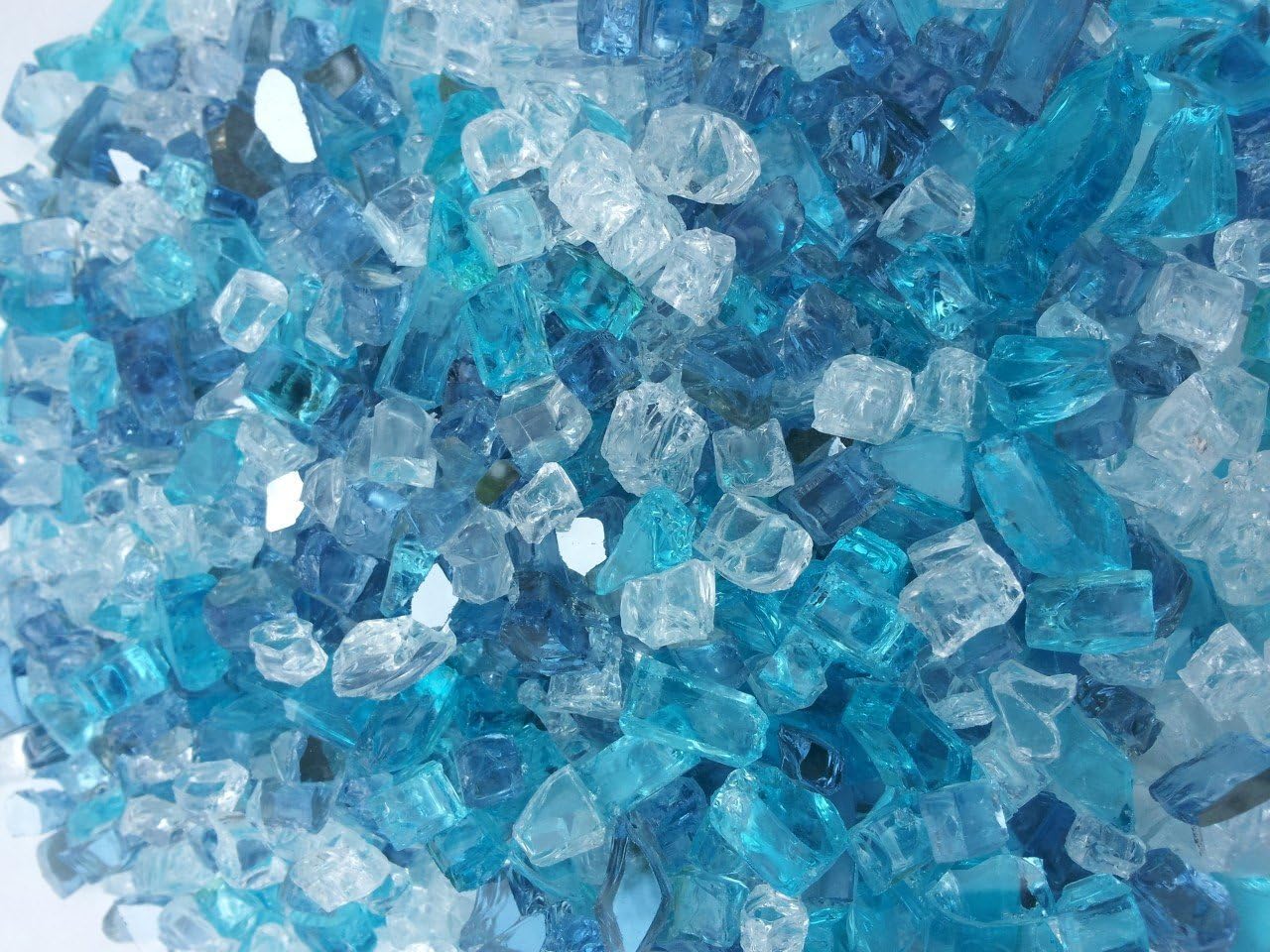 Caribbean Ice Mix Fireglass 10 Pound Bag