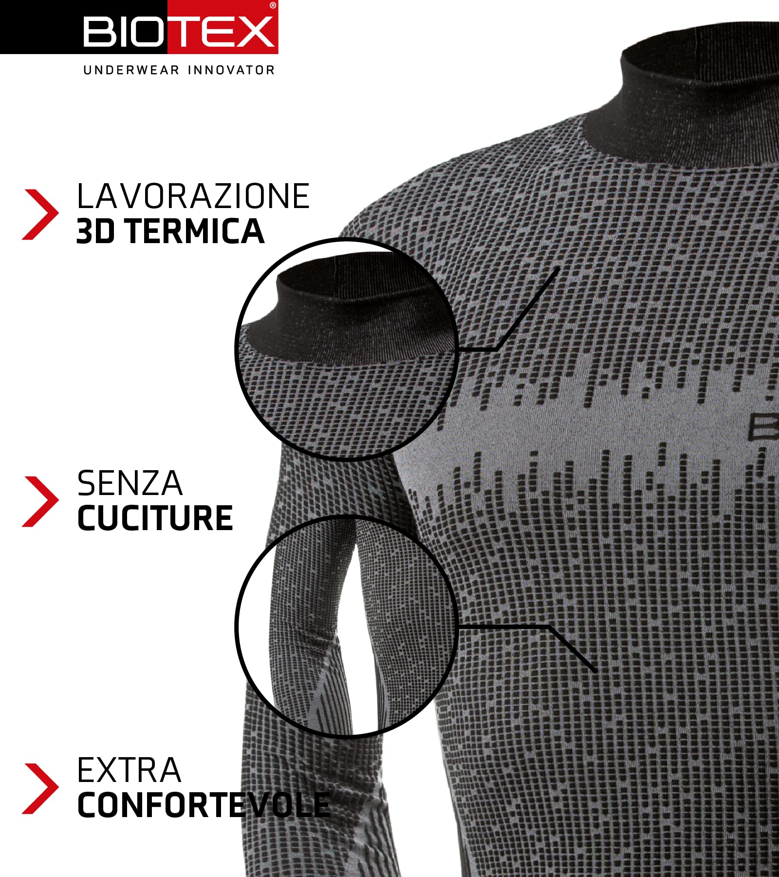 BIOTEX Bioflex Warm Col 3D. Homme