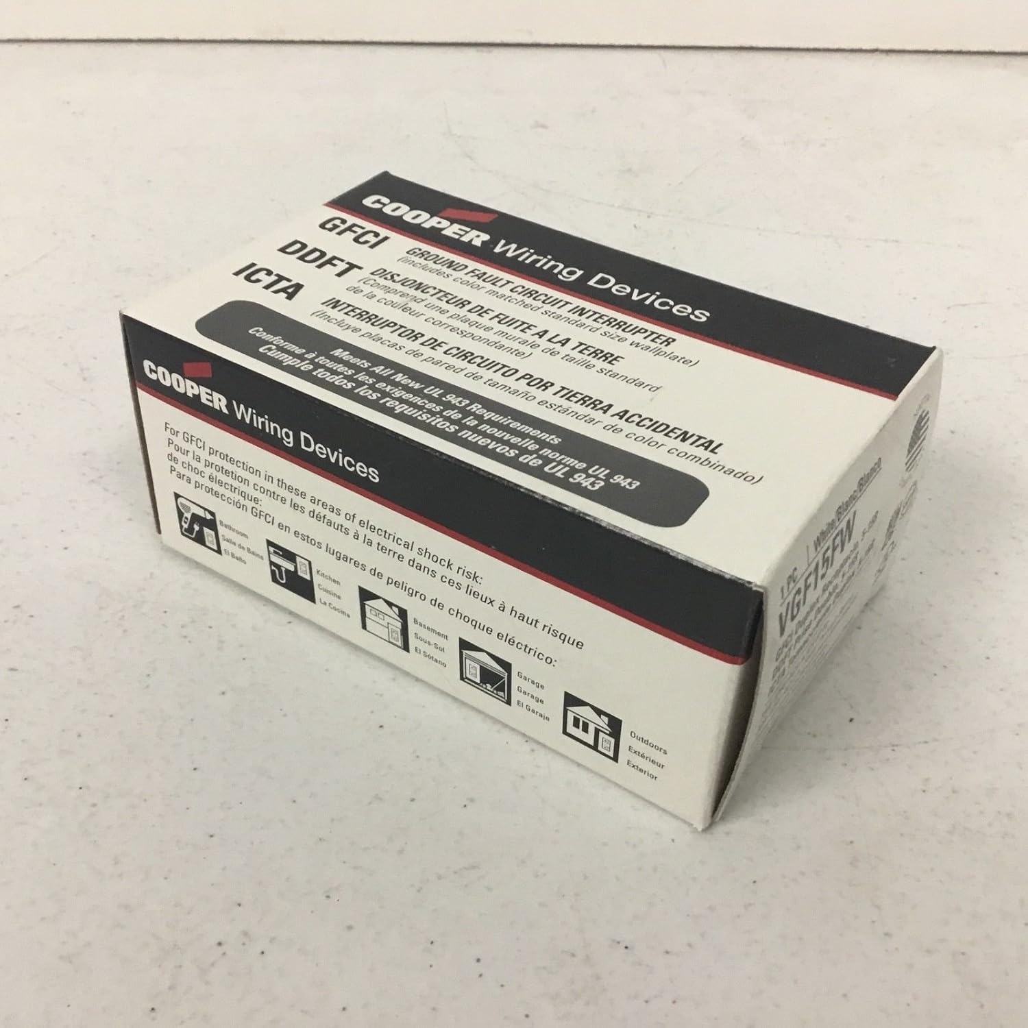 Devices VGF15FW GFCI Deco Duplex 15A 125V WH NAFTA