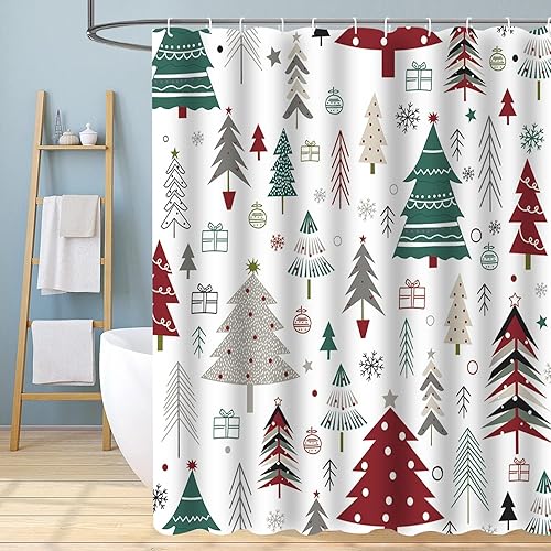 Miniatura 7 de Cortina de ducha de Pascua, divertido juego de cortina de ducha de conejo, cortinas de ducha impermeables para baño, juego de cortinas de ducha de