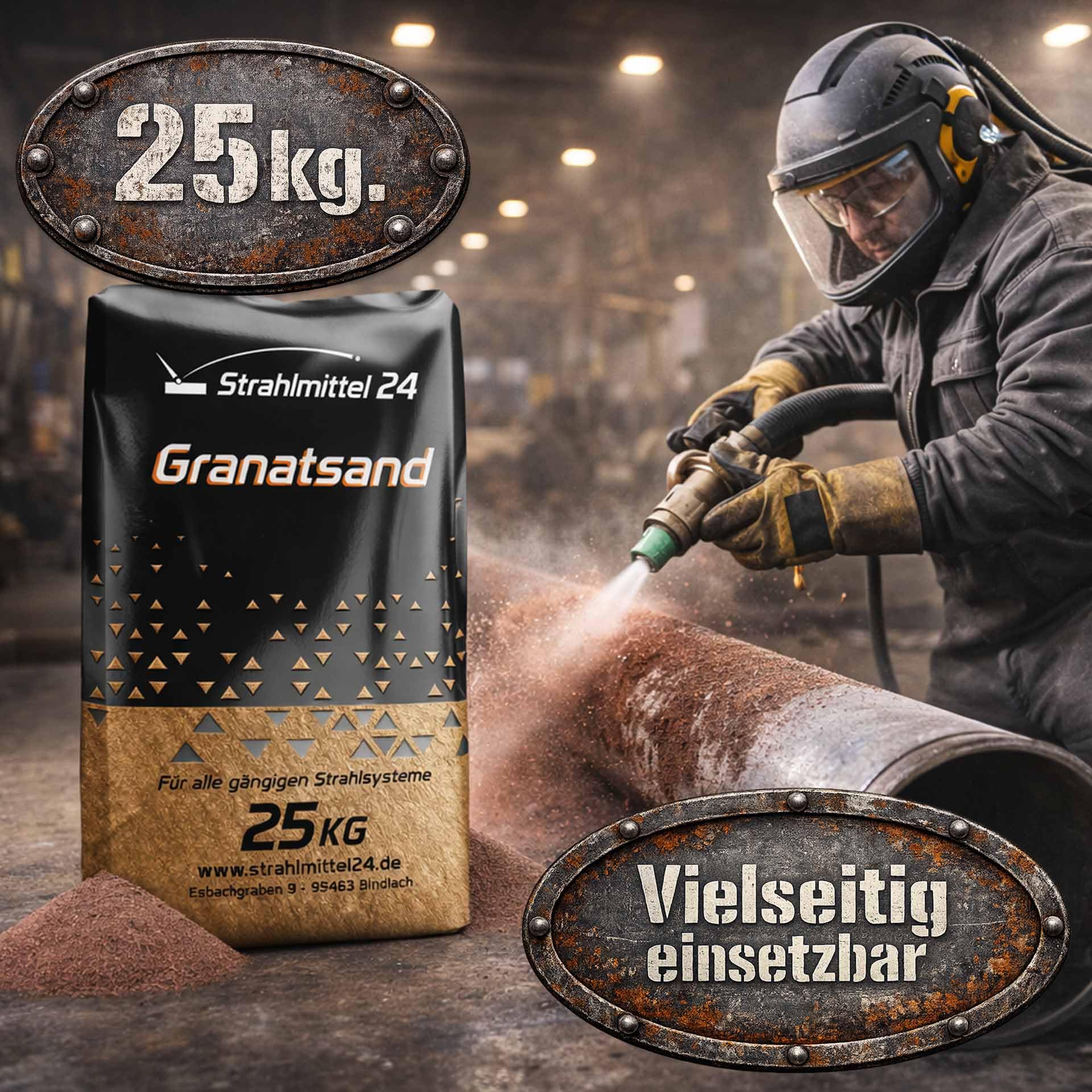 Samore 25 KG Granatsand 30/60 Mesh Strahlmittel