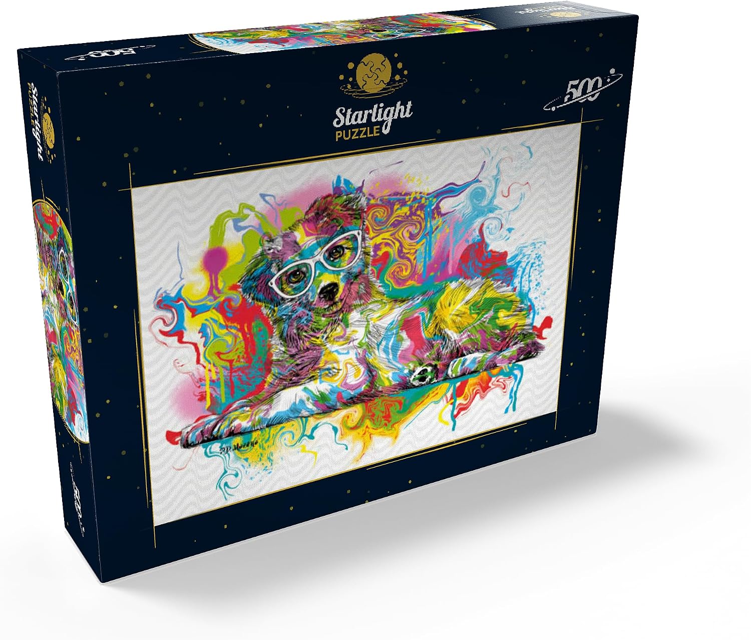 MyPuzzle Curious Pup - Premium 500 Piece Jigsaw Puzzle for Adults