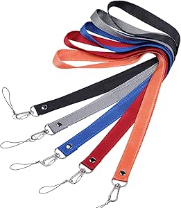 Wisdompro 5 Pack 19 inch Neck Lanyard Strap with Metal Hook and Tone ...