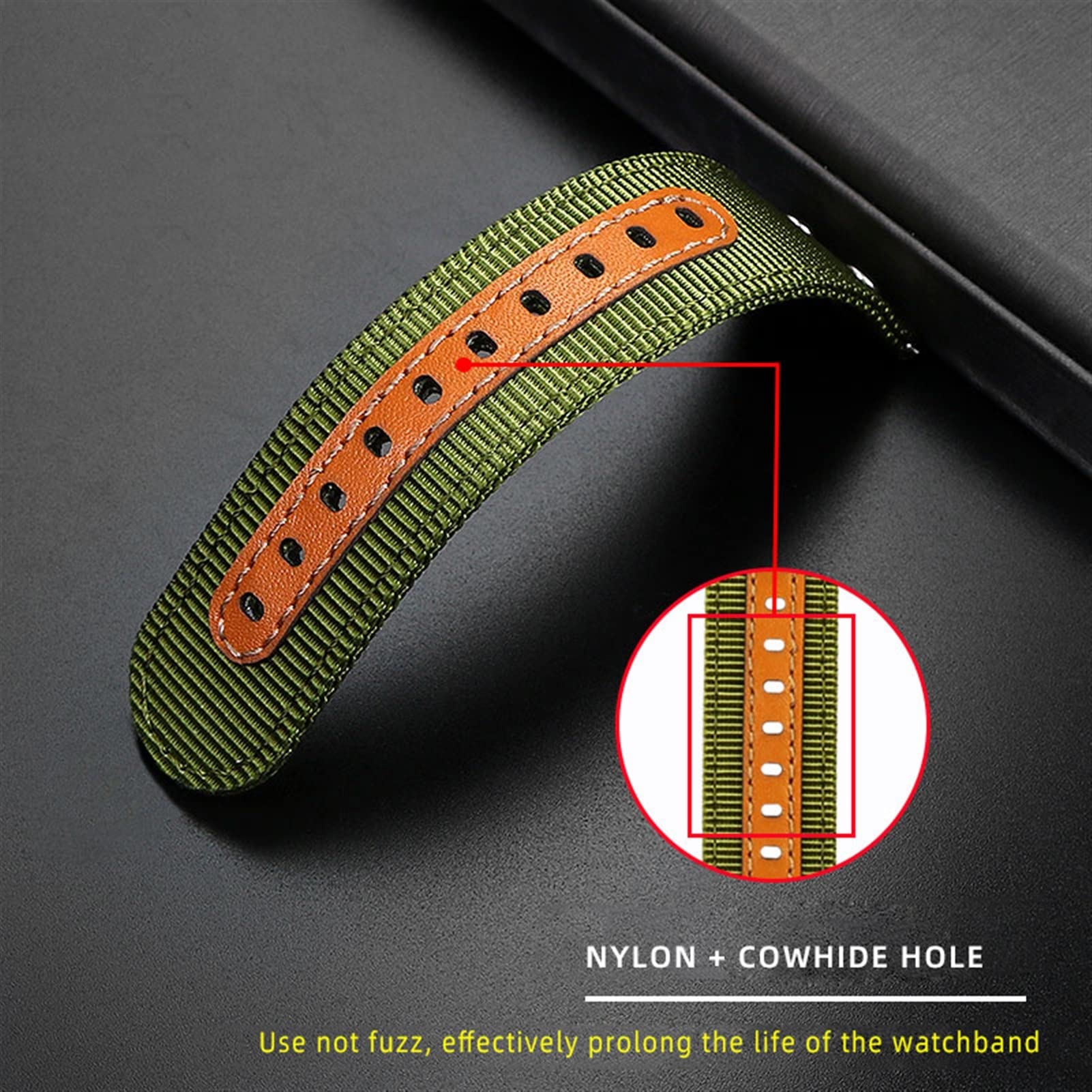 Para Hamilton Khaki Aviación Reloj H77616533 H70615733 Reloj Correa Hombres WatchBand Más allá del viento Velocidad Serie Nylon Lona 20mm 22mm