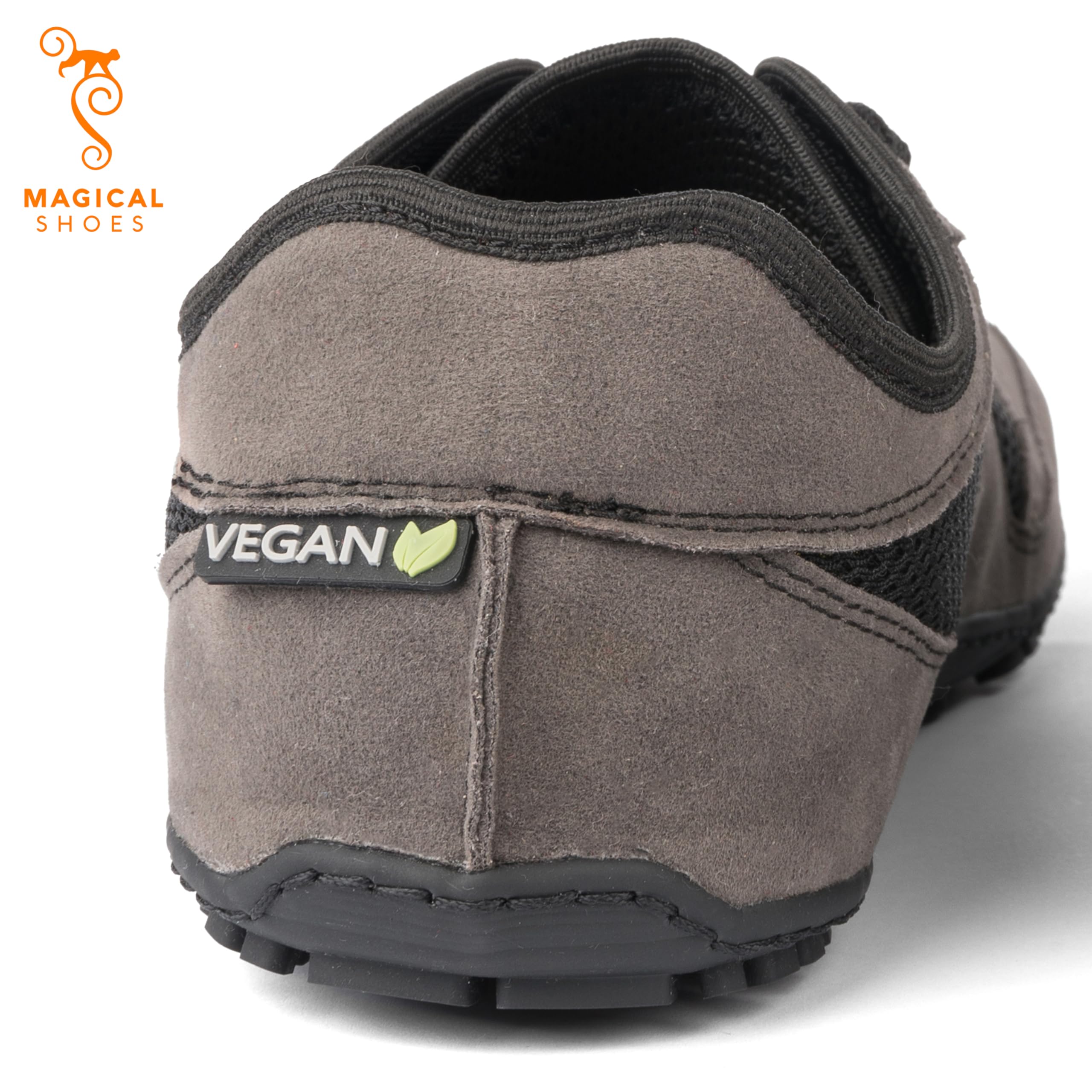 Magical Shoes Męskie Buty Sportowe, Buty Minimalistyczne, Buty Sportowe Zero Drop, Buty na co dzień, Rozmiar 46, Vegan Rock Schwarz, Explorer 2.0