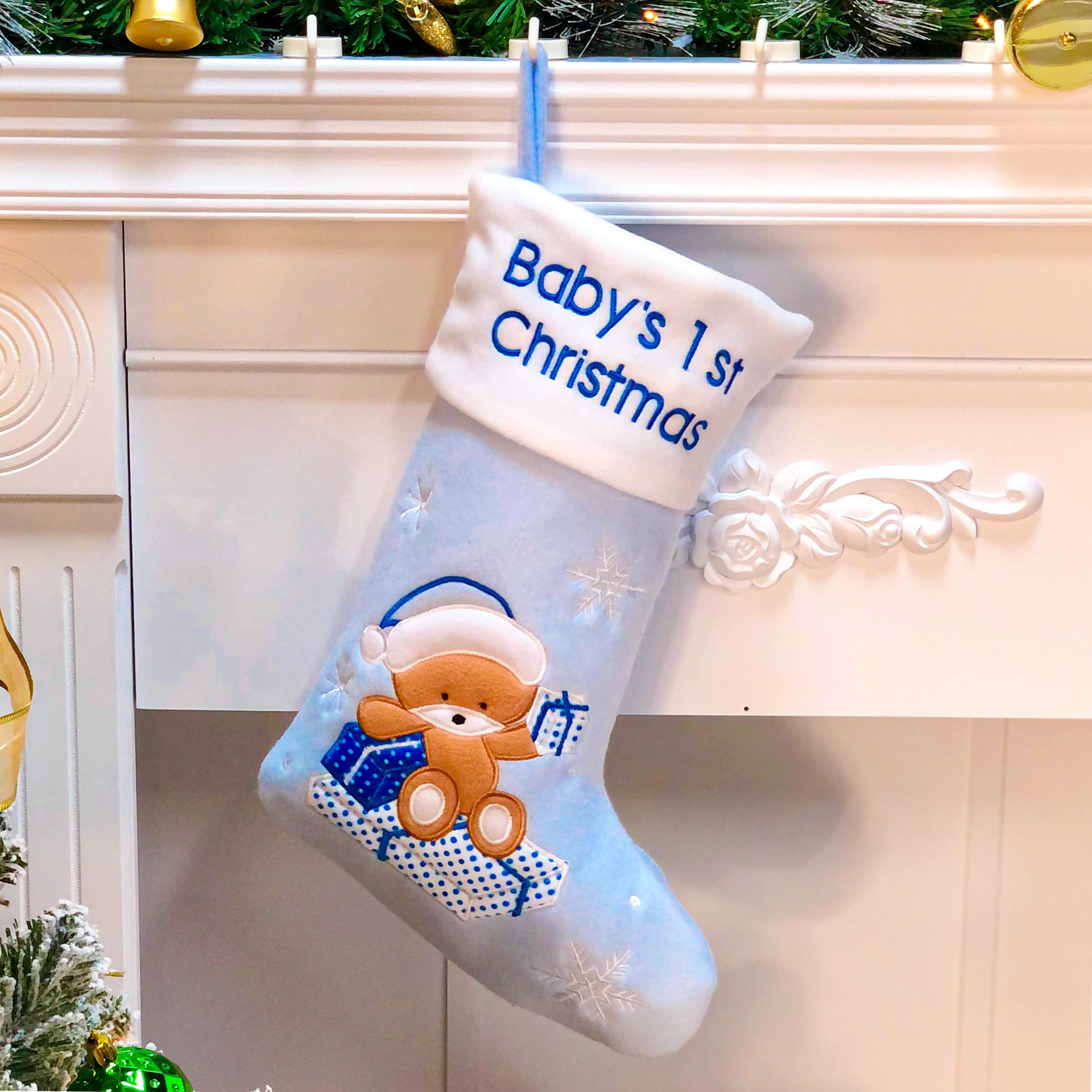 Amazon Baby Girl 1st Christmas Stocking CuteoyBaby's First