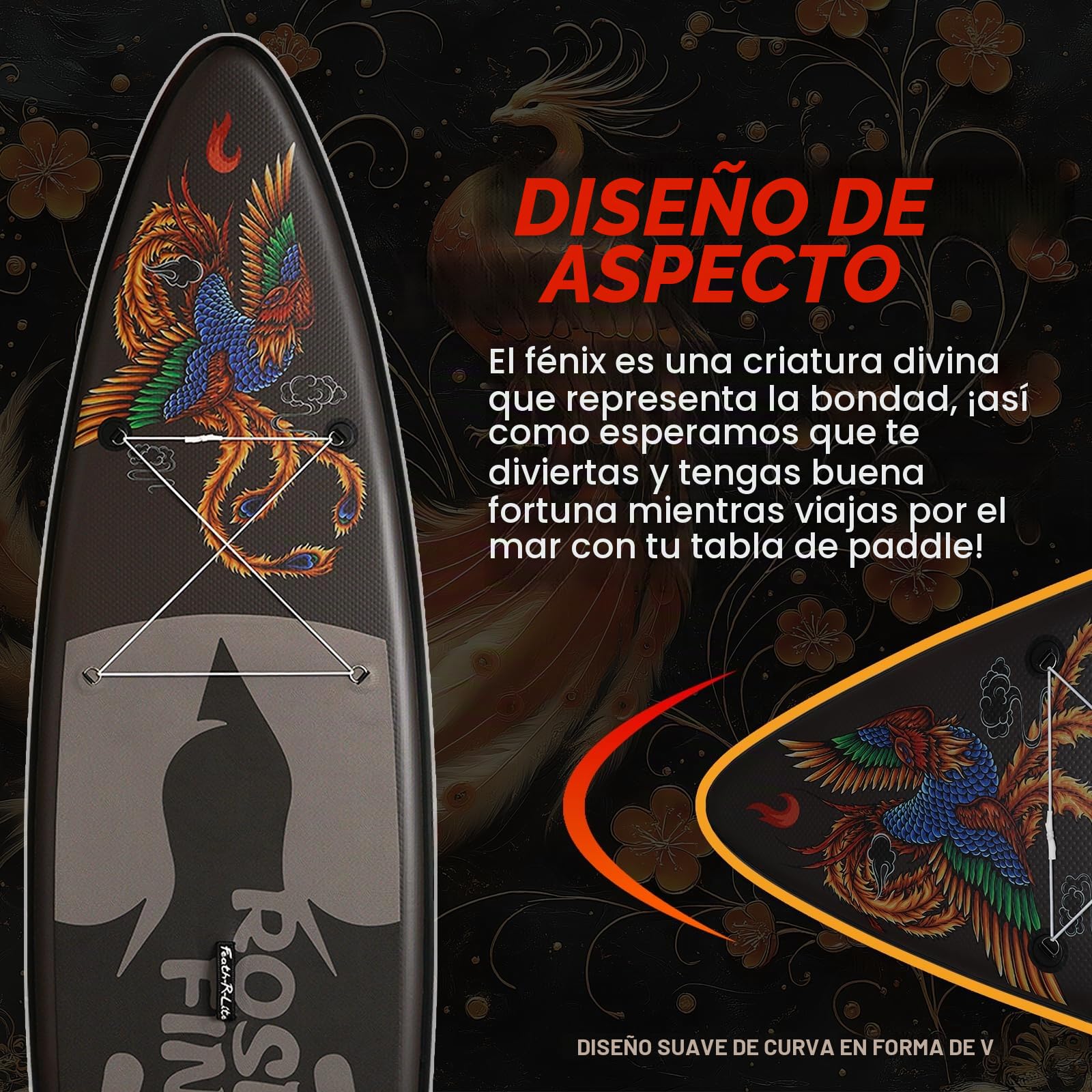 FEATH-R-LITE Tabla de Paddle Surf Inflable Multifuncional con Bomba Manual, Mochila Sup, Correa, Remo Ajustable, para Adultos de Todos los Niveles de Habilidad