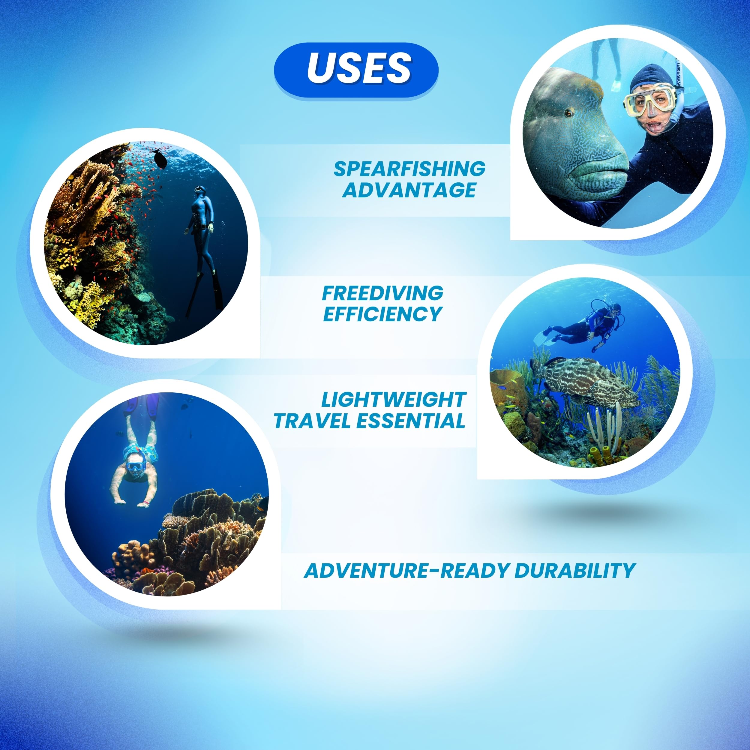 Palantic Low Volume Flexible Snorkel – Freediving & Spearfishing Snorkel with Soft Mouthpiece, Streamlined Design for Minimal Drag, Comfortable & Durable