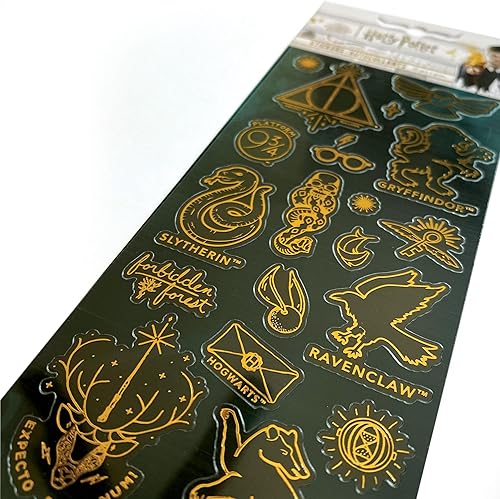 Miniatura 5 de Paper House Productions Harry Potter Spells & Charms - Hoja de calcomanías con efecto de esmalte brillante para manualidades, álbumes de recortes y