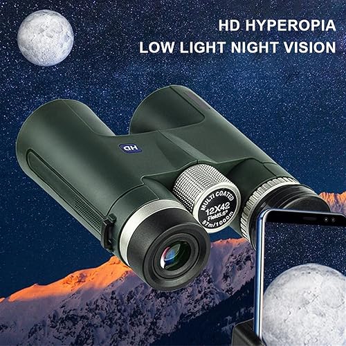 Miniatura 4 de AVIRAA HD Binoculars Professional Telescopes BAK4 Prism Waterproof Binoculars Portable for Bird Watching Hunting Outdoor Travel