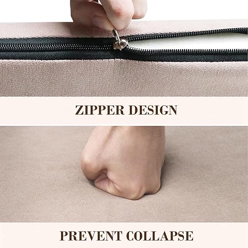 Miniatura 8 de Apicizon Banco de almacenamiento de 31 pulgadas, banco de zapatos con espacio de almacenamiento abatible y cojín acolchado, banco de entrada de