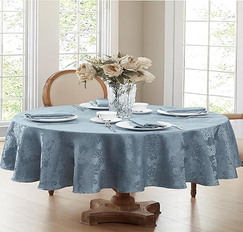 Vista 150 de Newbridge Barcelona - Manteles de tela de damasco, no planchables, antimanchas Borgoña