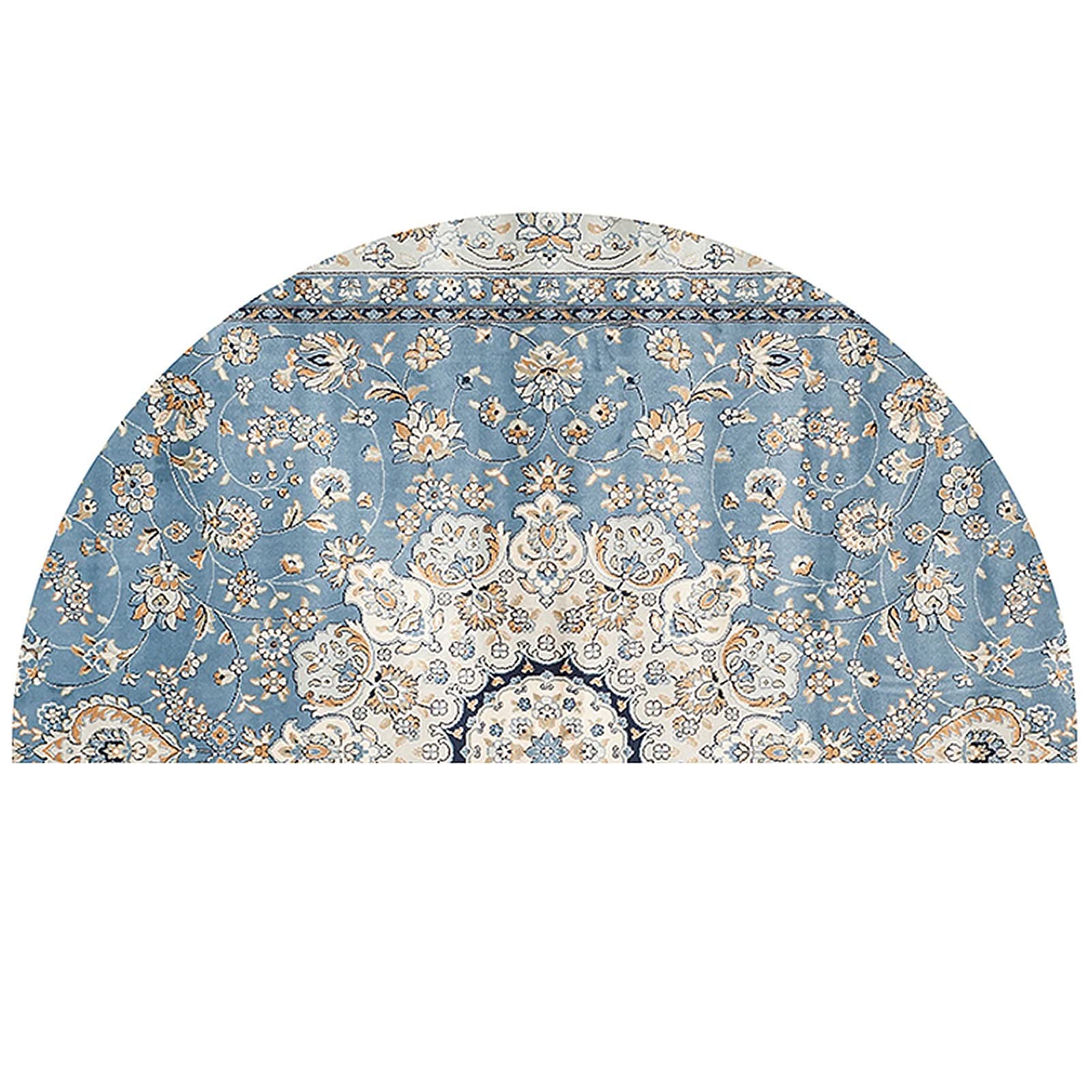 Paillasson en demi-cercle rétro tapis de sol vintage haute durabilité