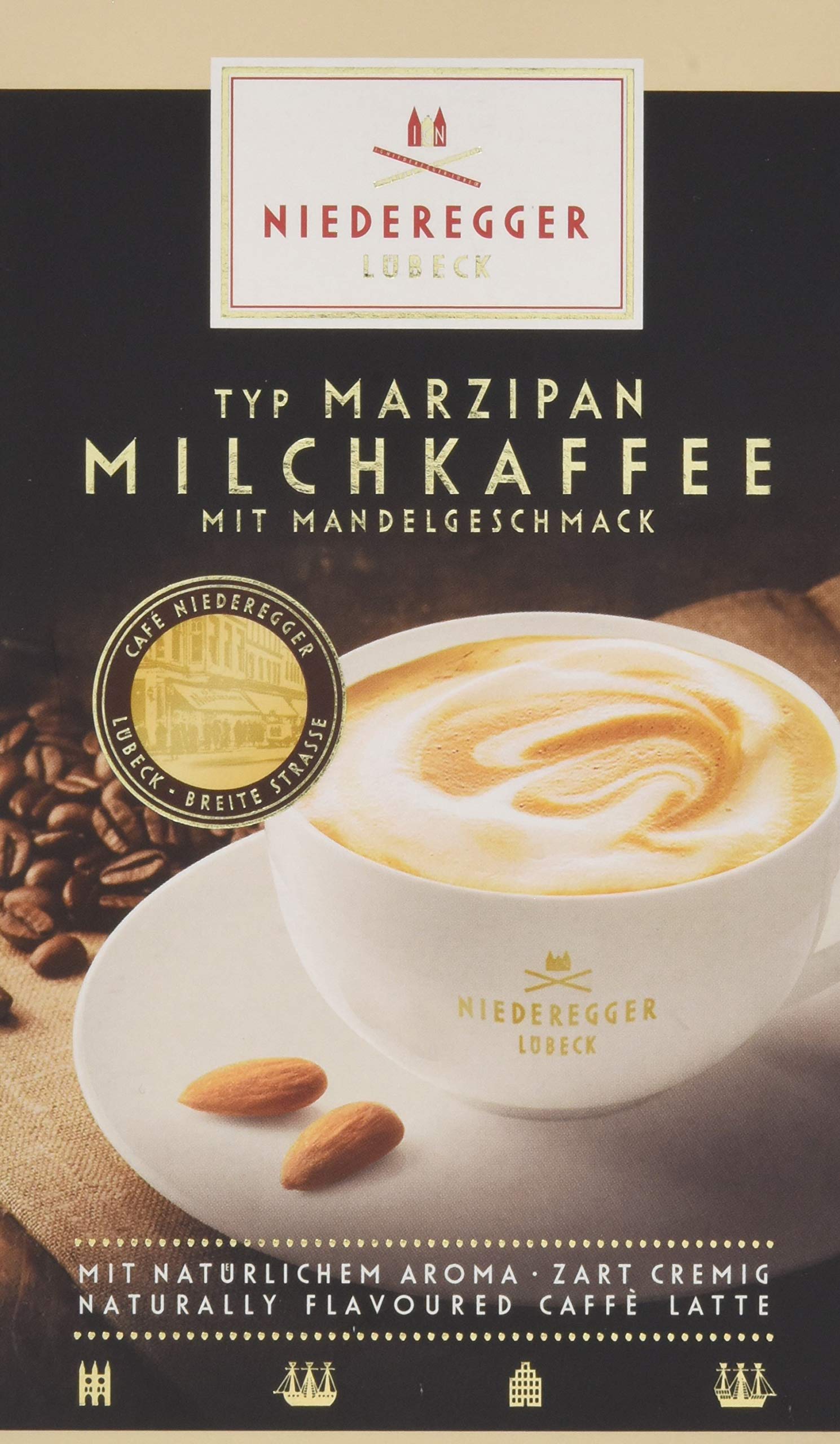 Niederegger Marzipan Milchkaffee 10 Portionsbeutel 200g 2er Pack