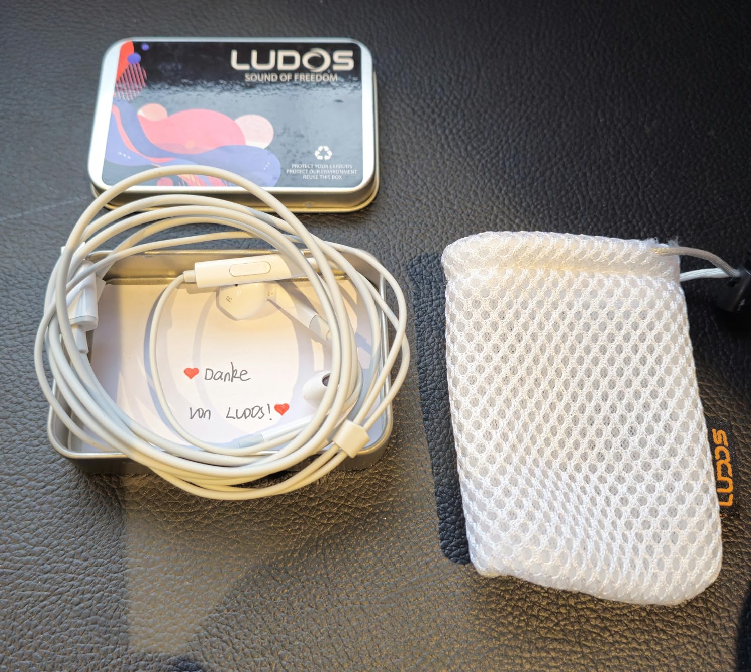 Ludos FEROX USB C Hoofdtelefoon, 5 jaar garantie, USB-C Oordopjes voor iPhone 16 15 Pro Max Plus Samsung Galaxy S24 S23 Ultra S22 S21 FE S20 Z Flip 3 Fold 4 A53