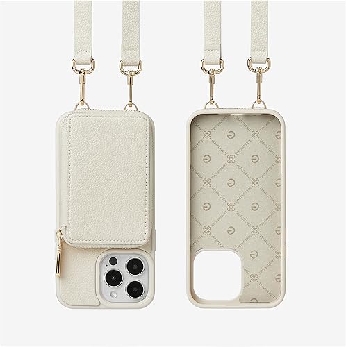 Miniatura 9 de ZVE for iPhone 13 Pro Max Wallet Case Crossbody, Zipper Phone Case with RFID Blocking Card Holder Wrist Strap Purse Leather Cover for Women for