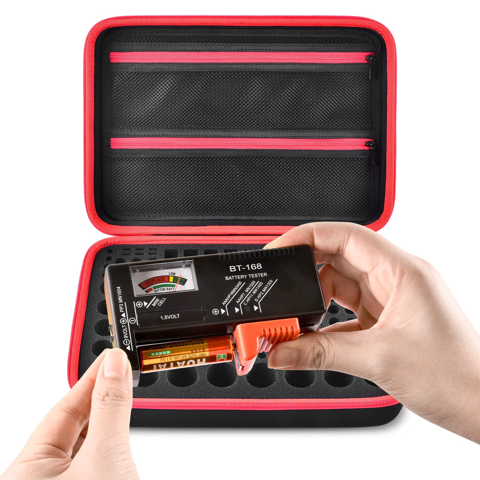 Snapklik.com : Battery Organizer Storage Case, Batteries Holder ...