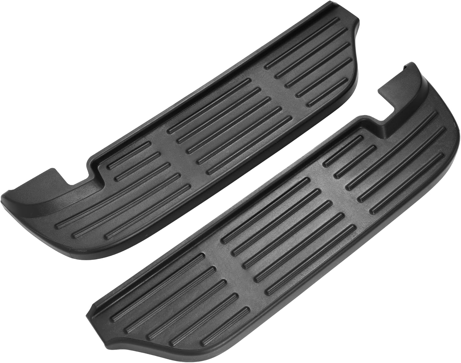 KUAFU Rear Bumper Step Pads Compatible with 1999-2007 Ford F-250/350/450/550 Super Duty Replacement for F81Z17B807AB F81Z17B807AA FO1191113 FO1191114 Plastic(PP) Black Rear Upper Left & Right 2Pcs
