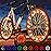 Activ Life Bike Wheel Lights - Clip-On LED Spoke & Tire Lights Bicycle Accessories - 360 Visibility & Flash - Festive Stocking Stuffers - Christmas Night Riding - Bike Accessories - 2-Pack Orange