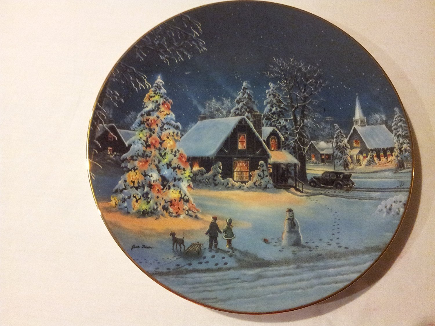 Amazon.com: Oh Christmas Tree Plate, when all hearts come Home