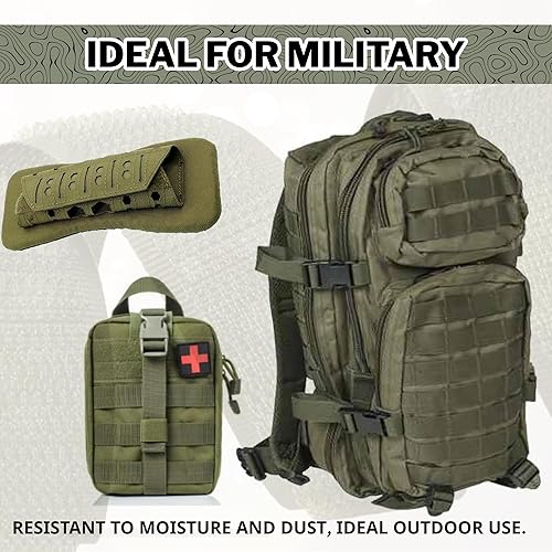 Miniatura 4 de Cinta de velcro verde follaje de 1 pulgada de ancho para coser, sin adhesivo, de 1 yarda de longitud, cinta de velcro de nailon verde, juego de