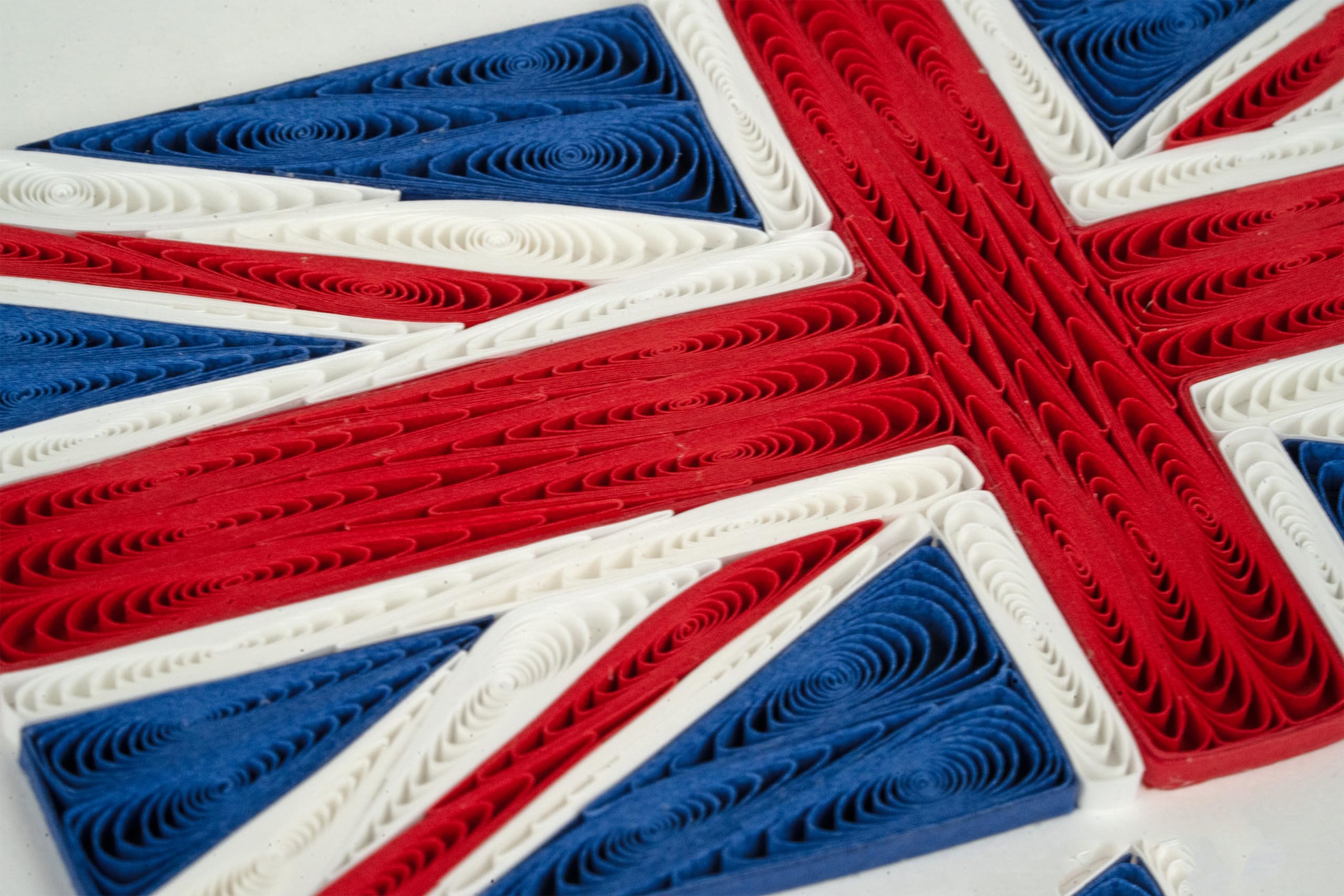 Quilling Union Jack Flag Hand-Finished Art Greeting Card Frameable Art, Suitable for Framing in a Card Frame - Image 3