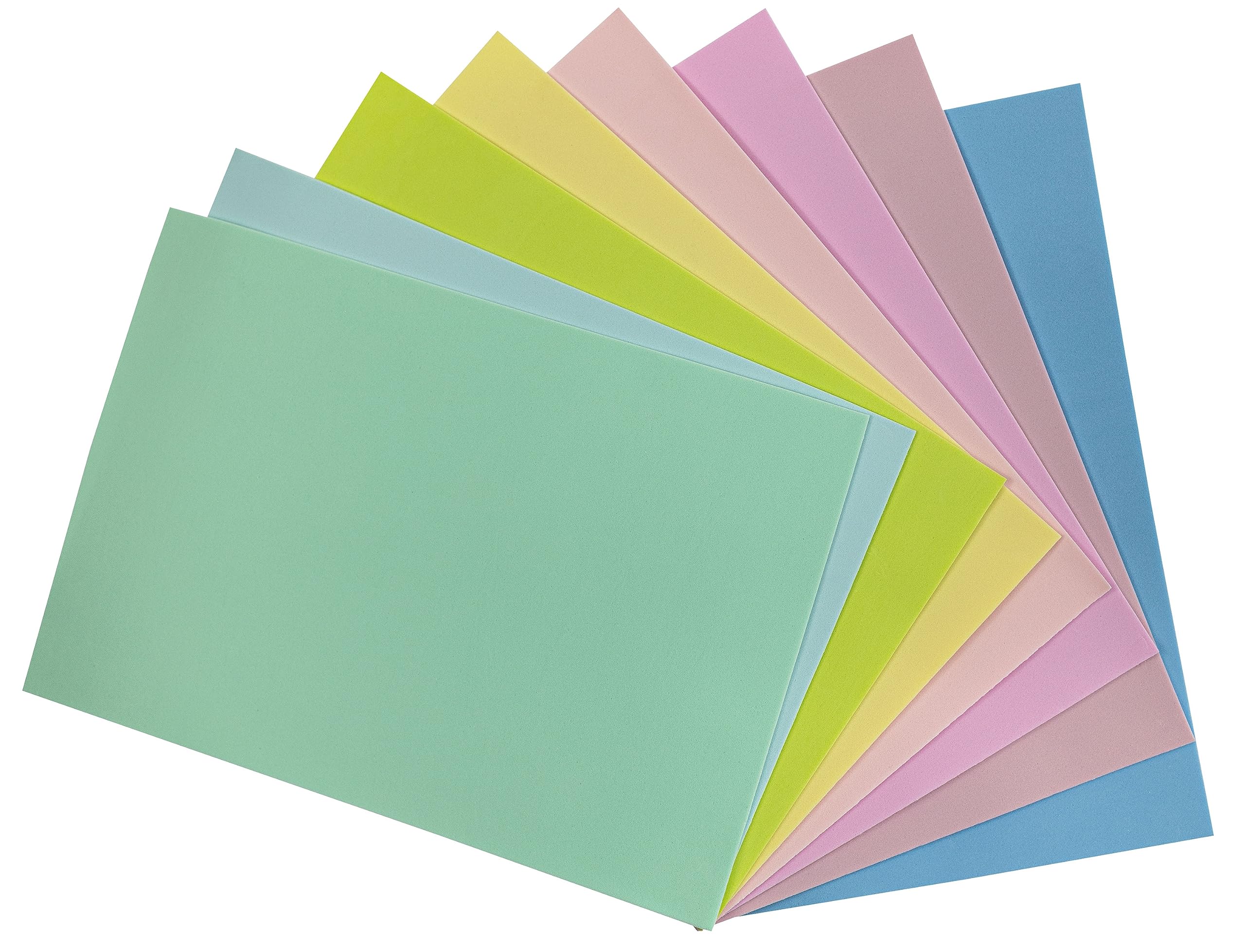 Interdruk - DIY Craft Foam Sheets - 8X A4 Sheets - Assorted Pastel Colours