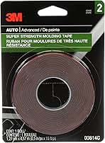 3M Super-Strength Molding Tape, 1/2 in x 15 ft, High Strength Double-Sided Adhesive, Permanently Attaches Side Moldings, Trim and Emblems to Interior and Exterior of Vehicles (03614)