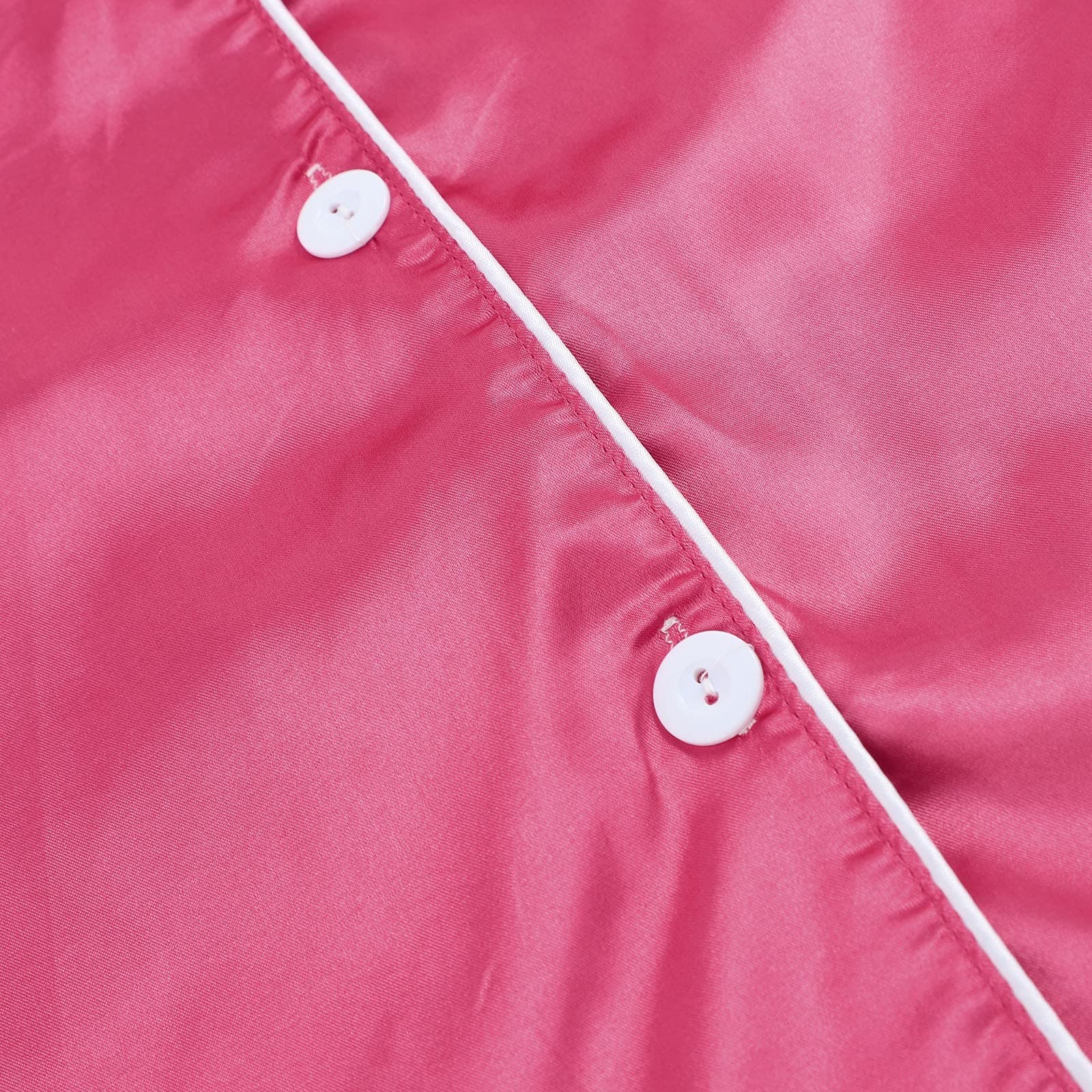 Sheey Juego de 7 Piezas Conjunto de Pijama Fino para Mujer, Ropa de Dormir Cómoda y Suave para Primavera Verano Otoño Invierno Fiesta, Inicio