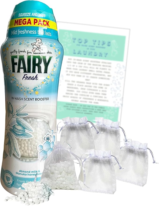 Fairy In Wash Scent Boosters Laundry Beads 570g Mega Pack Bundled with