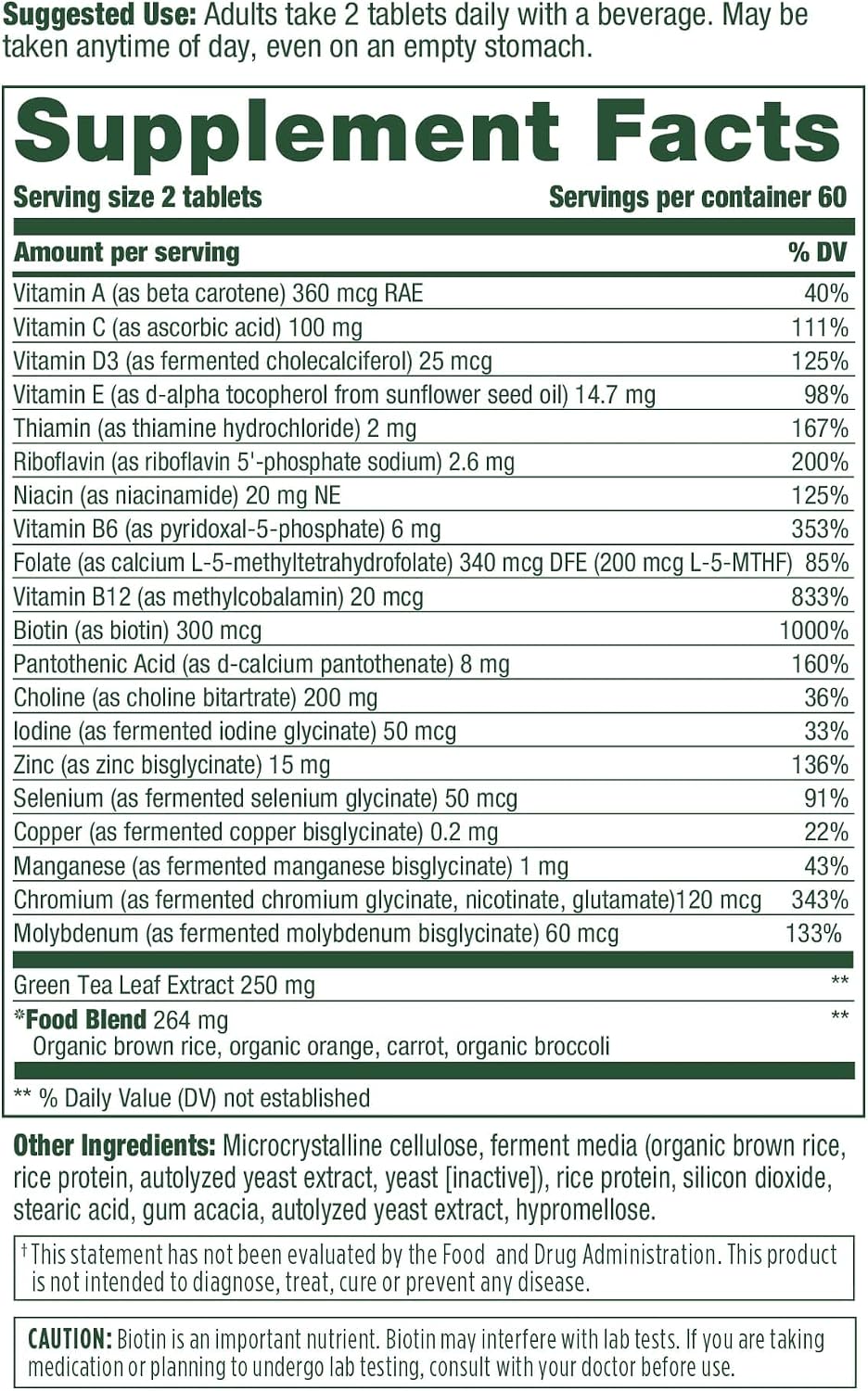 MegaFood Women's 55+ Advanced Multivitamin - Doctor-Formulated with Choline, D3, B12, and Antioxidants - Plus Real Food - Optimal Aging, Brain, and Bone Support- Vegetarian - 120 Tabs (60 Servings)